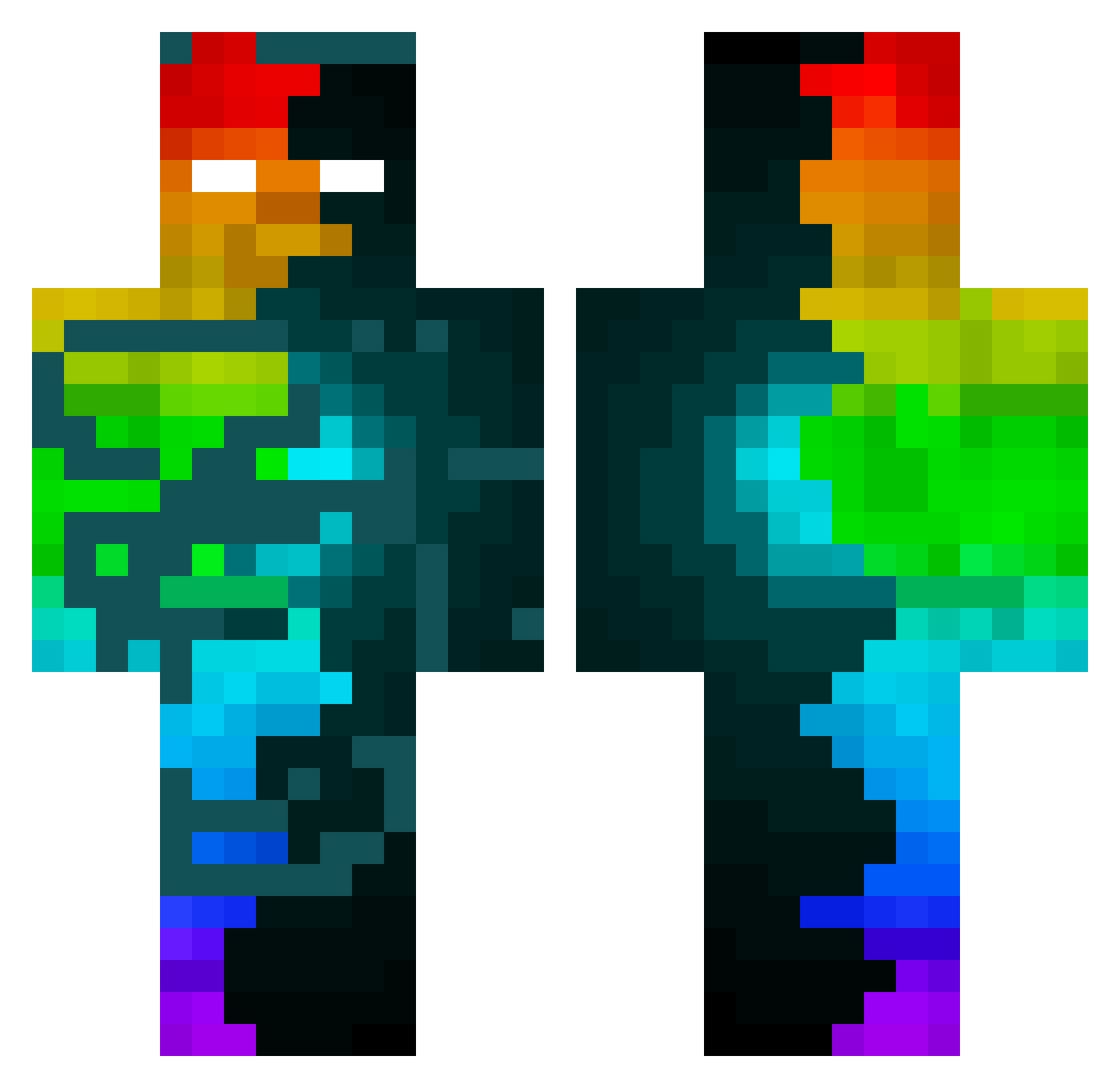 TrentonVagn Minecraft skin, front and back view