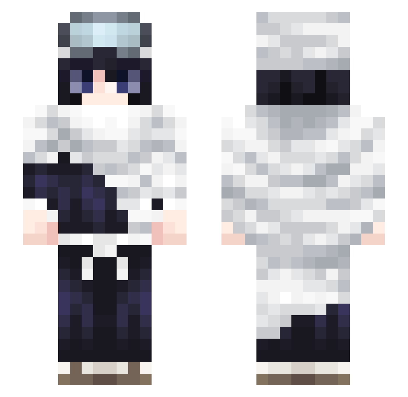 kcr0610 Minecraft skin, front and back view
