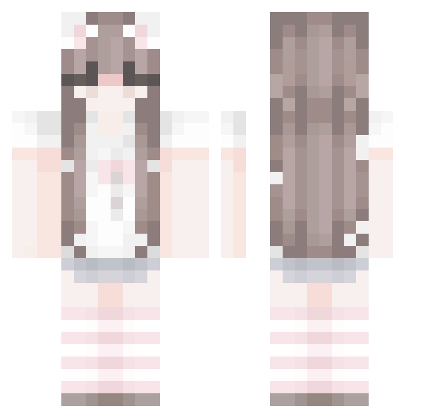 tmen71 Minecraft skin, front and back view