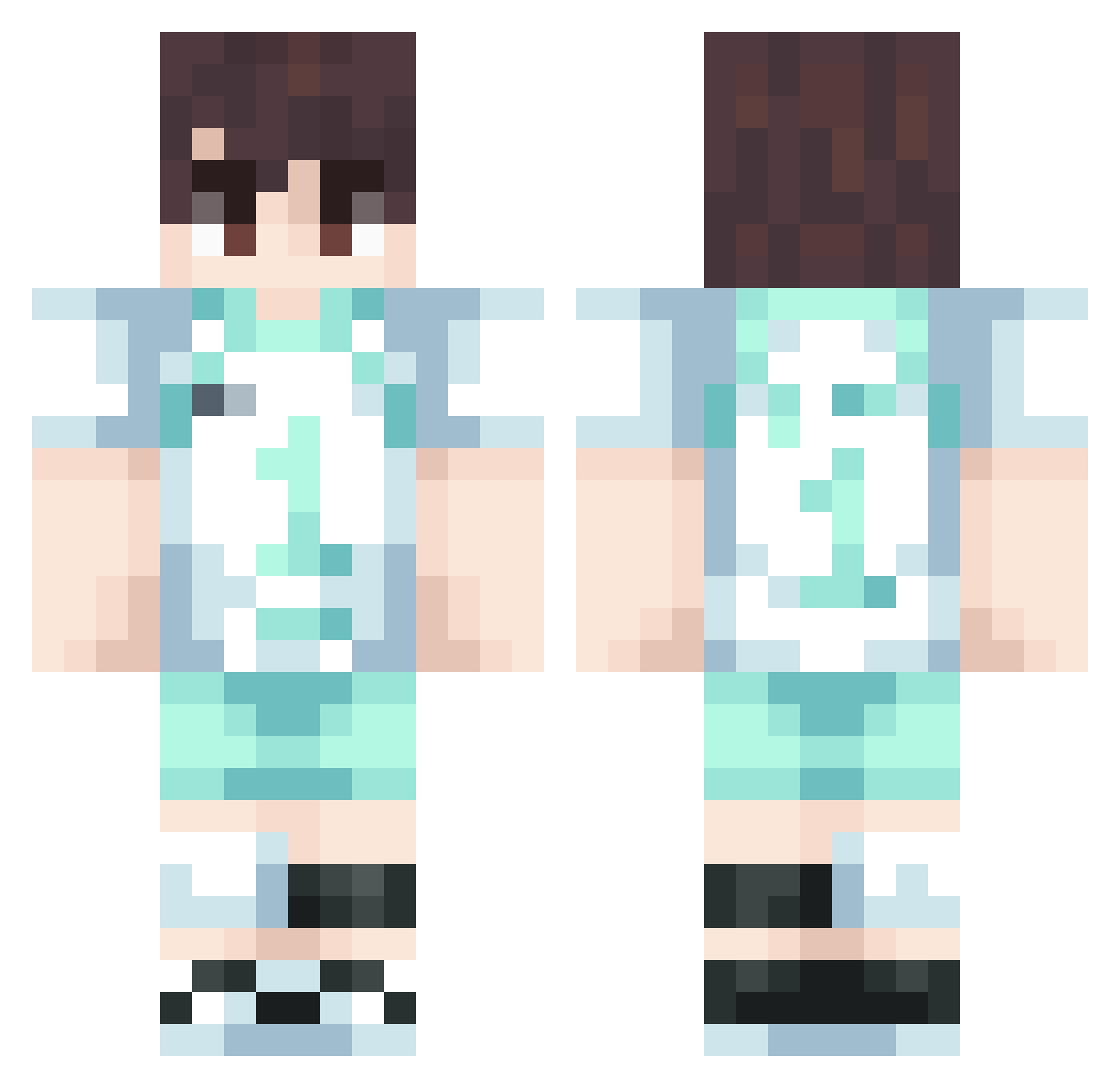 m3owboy_ Minecraft skin, front and back view