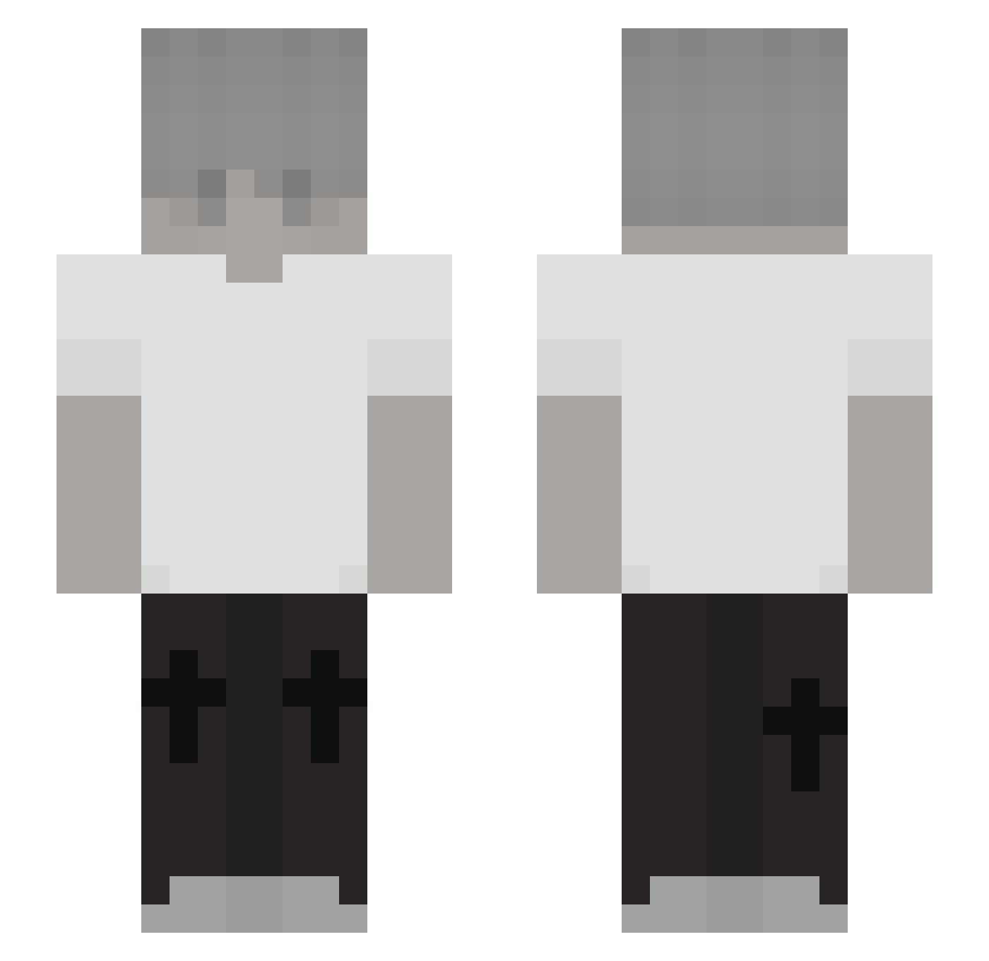 remend Minecraft skin, front and back view