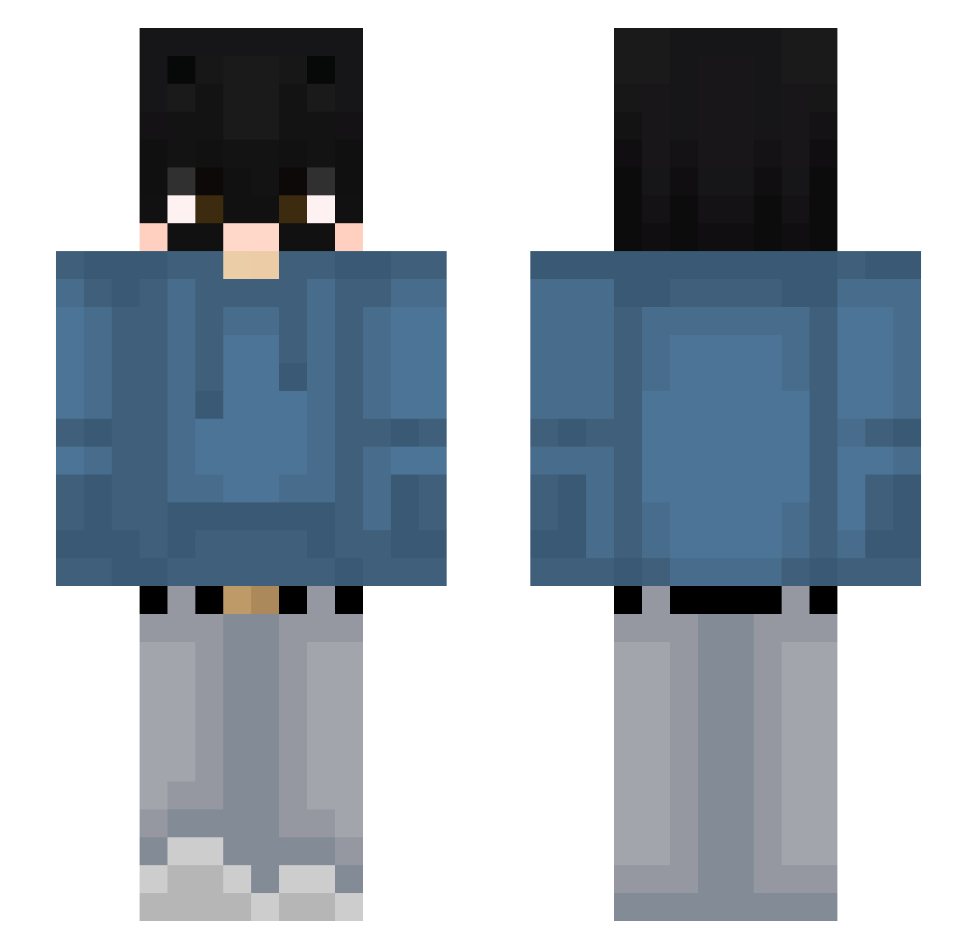 r0y_505 Minecraft skin, front and back view