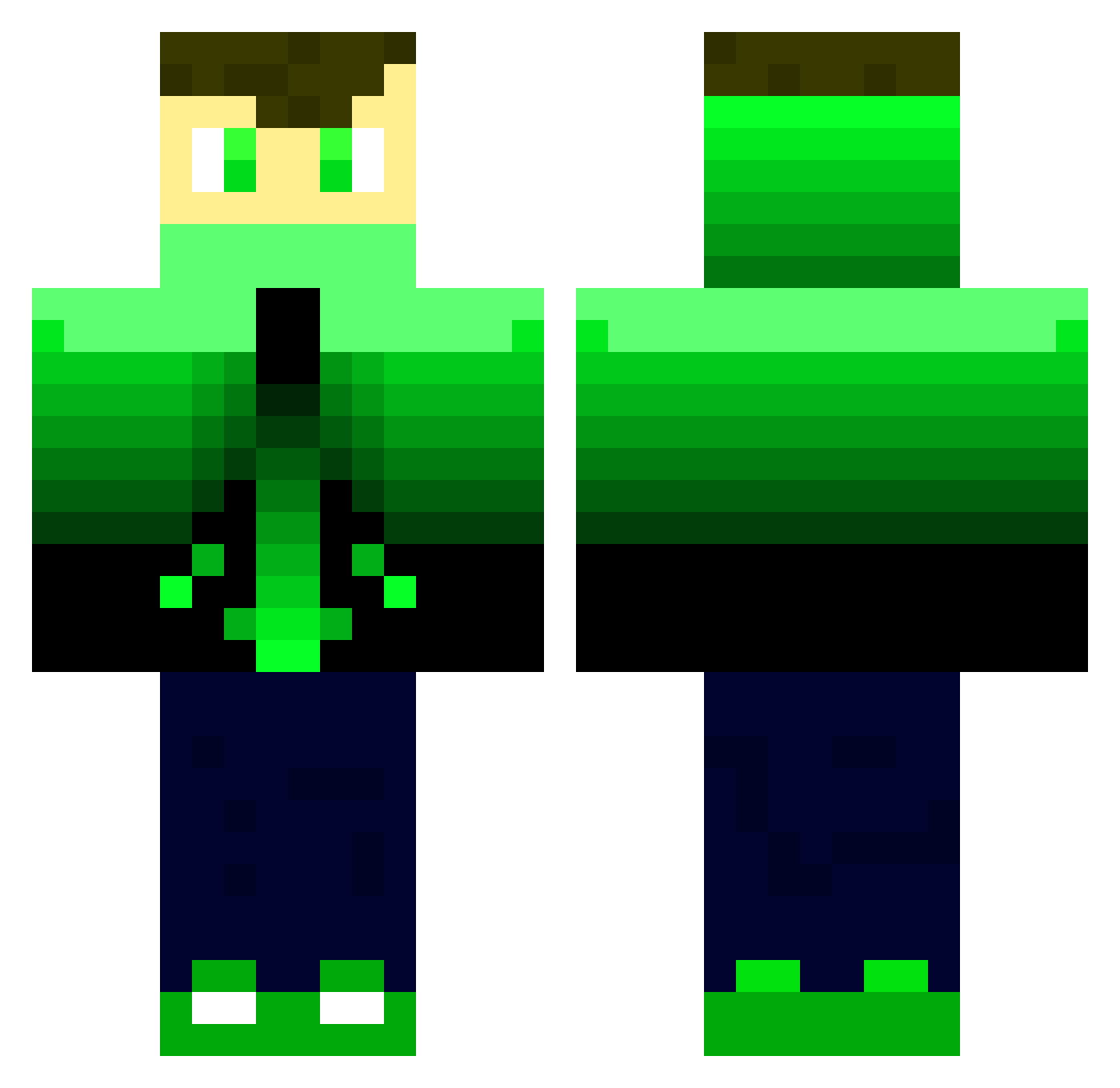 wavingtim123 Minecraft skin, front and back view