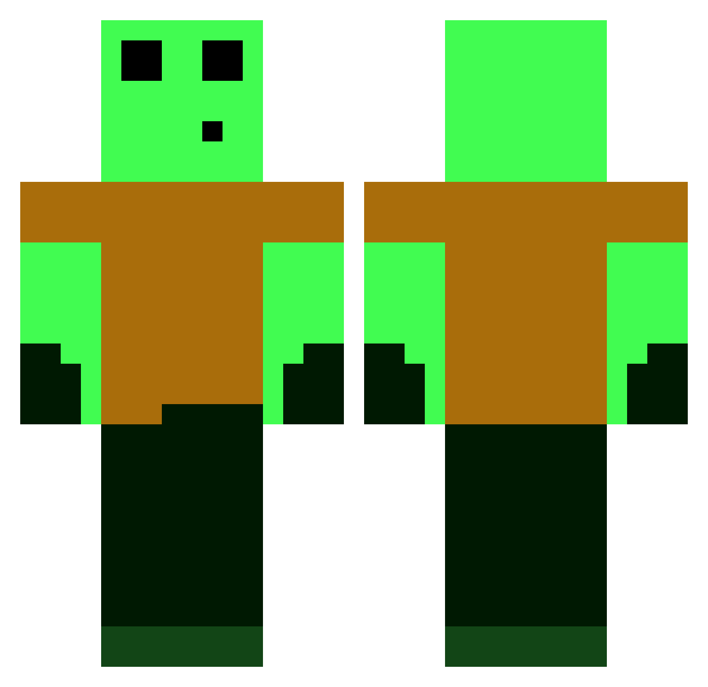CNBarrhaven2 Minecraft skin, front and back view