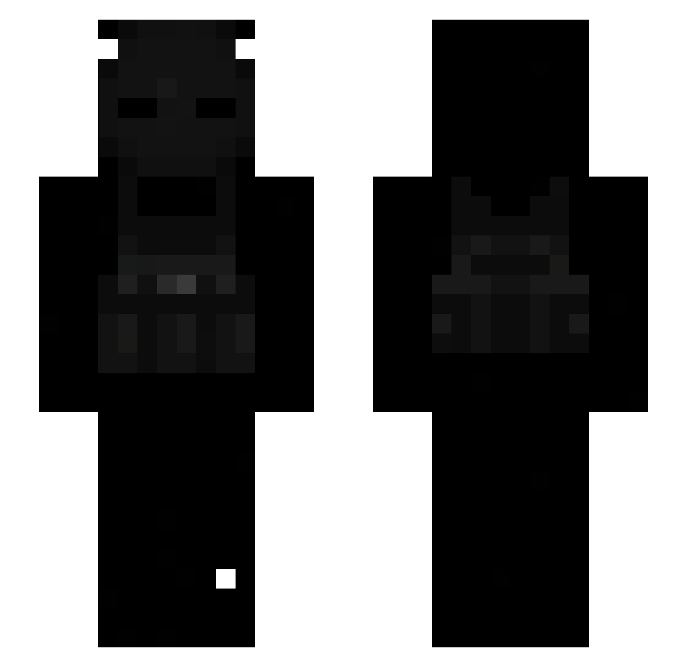 nji0 Minecraft skin, front and back view