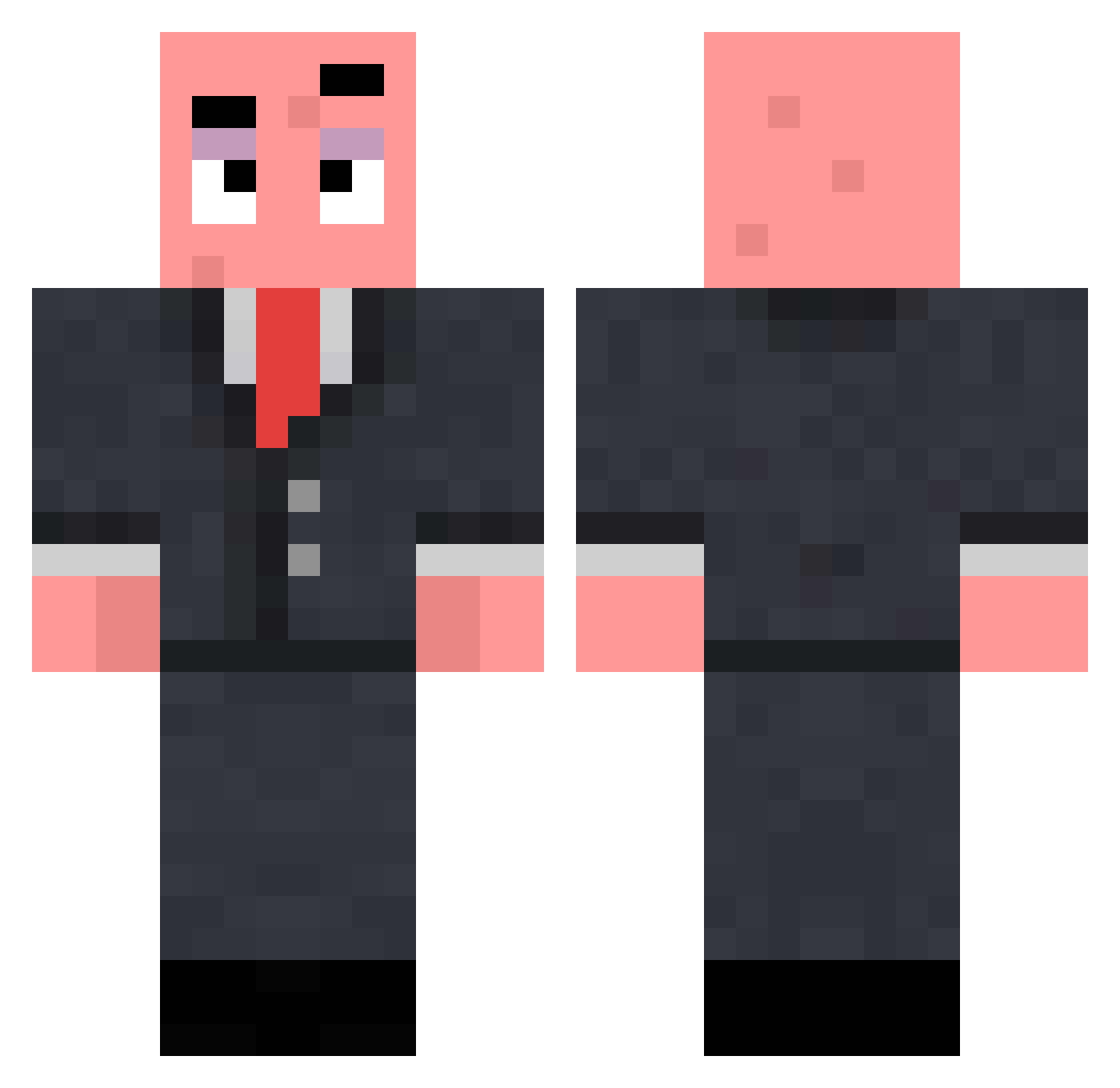 Vibbe Minecraft skin, front and back view