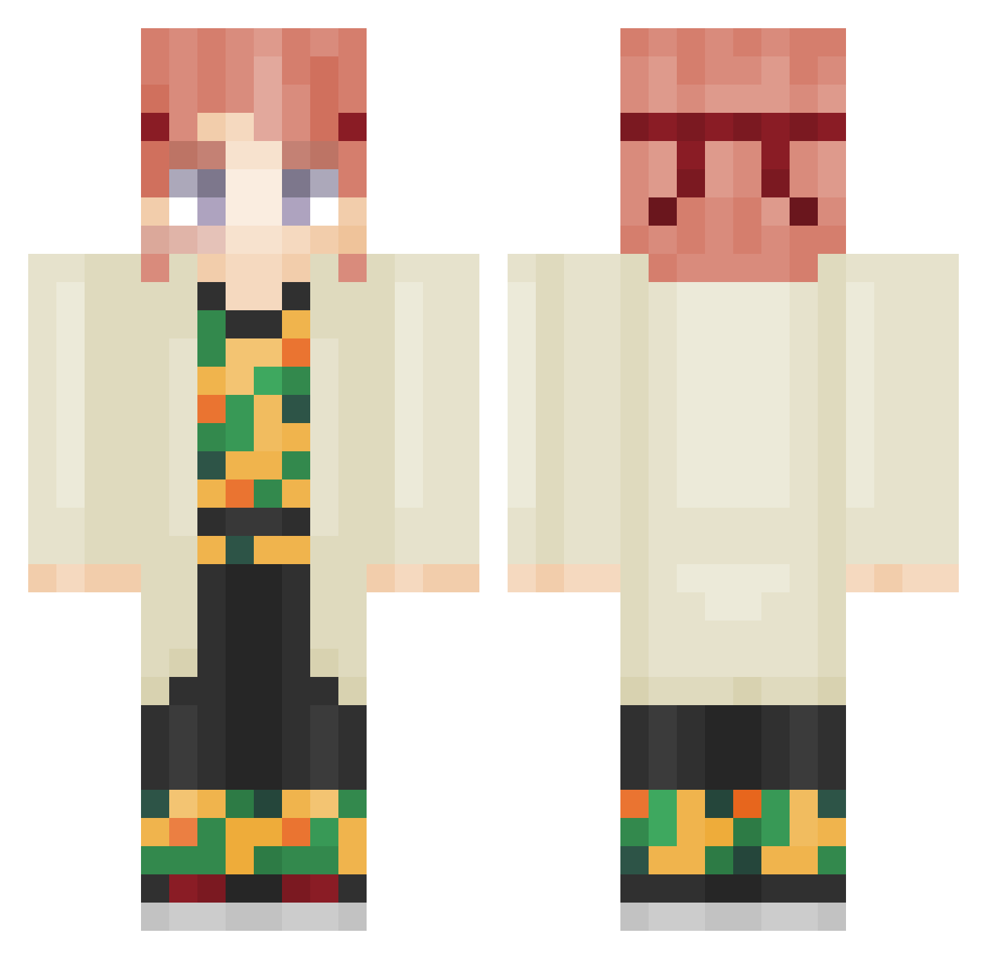 _ToPiA_ Minecraft skin, front and back view