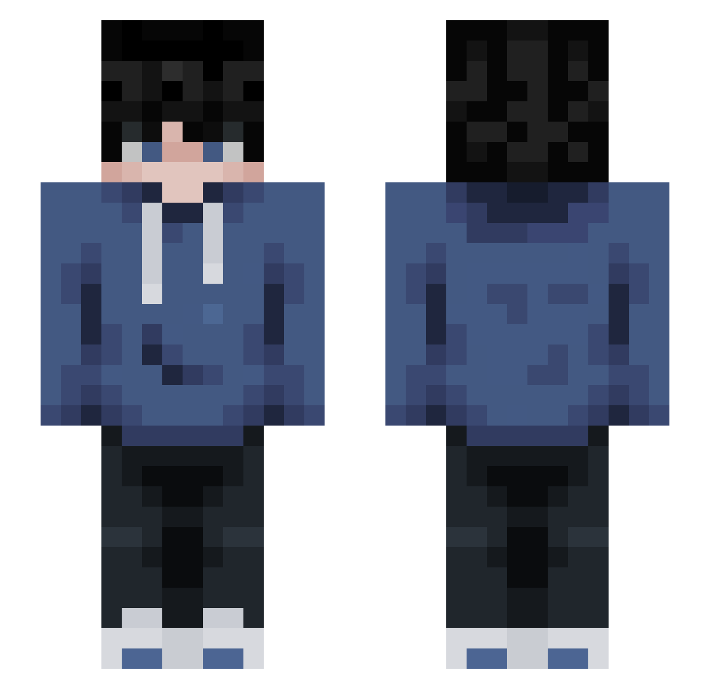 Marcin16 Minecraft skin, front and back view