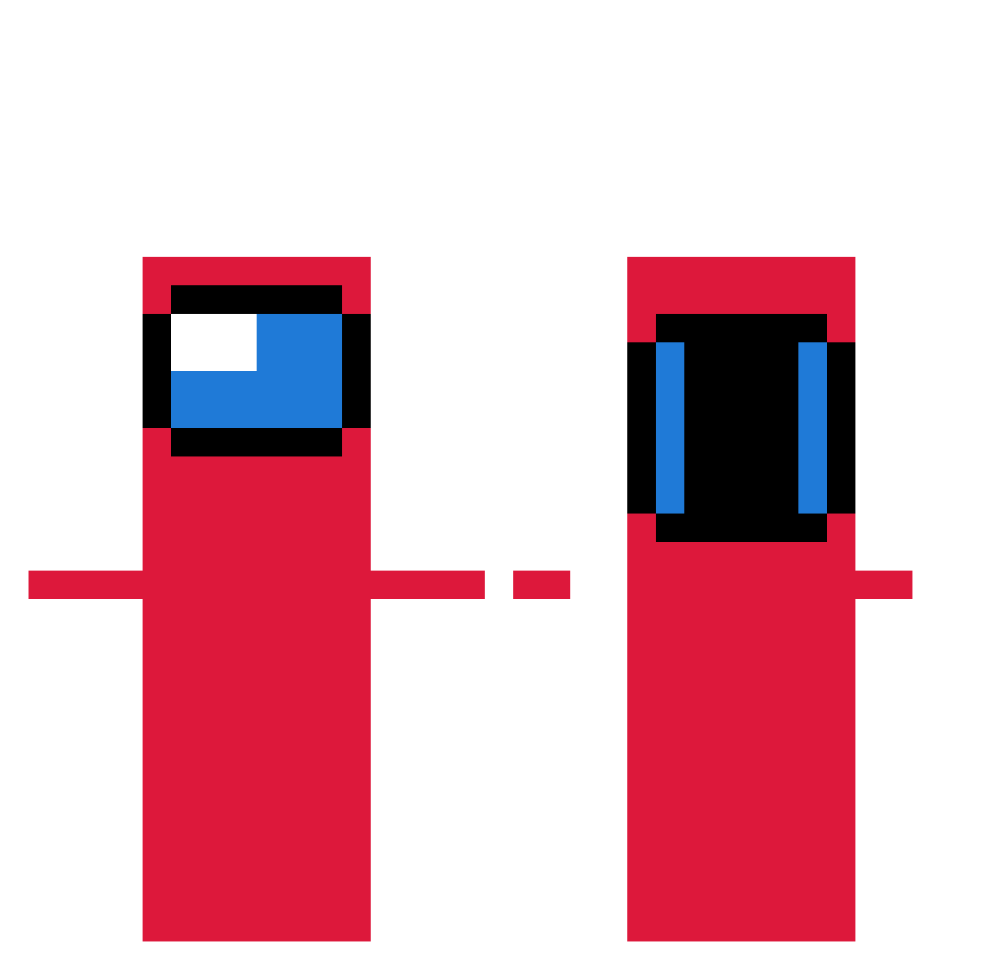 301_IQ Minecraft skin, front and back view
