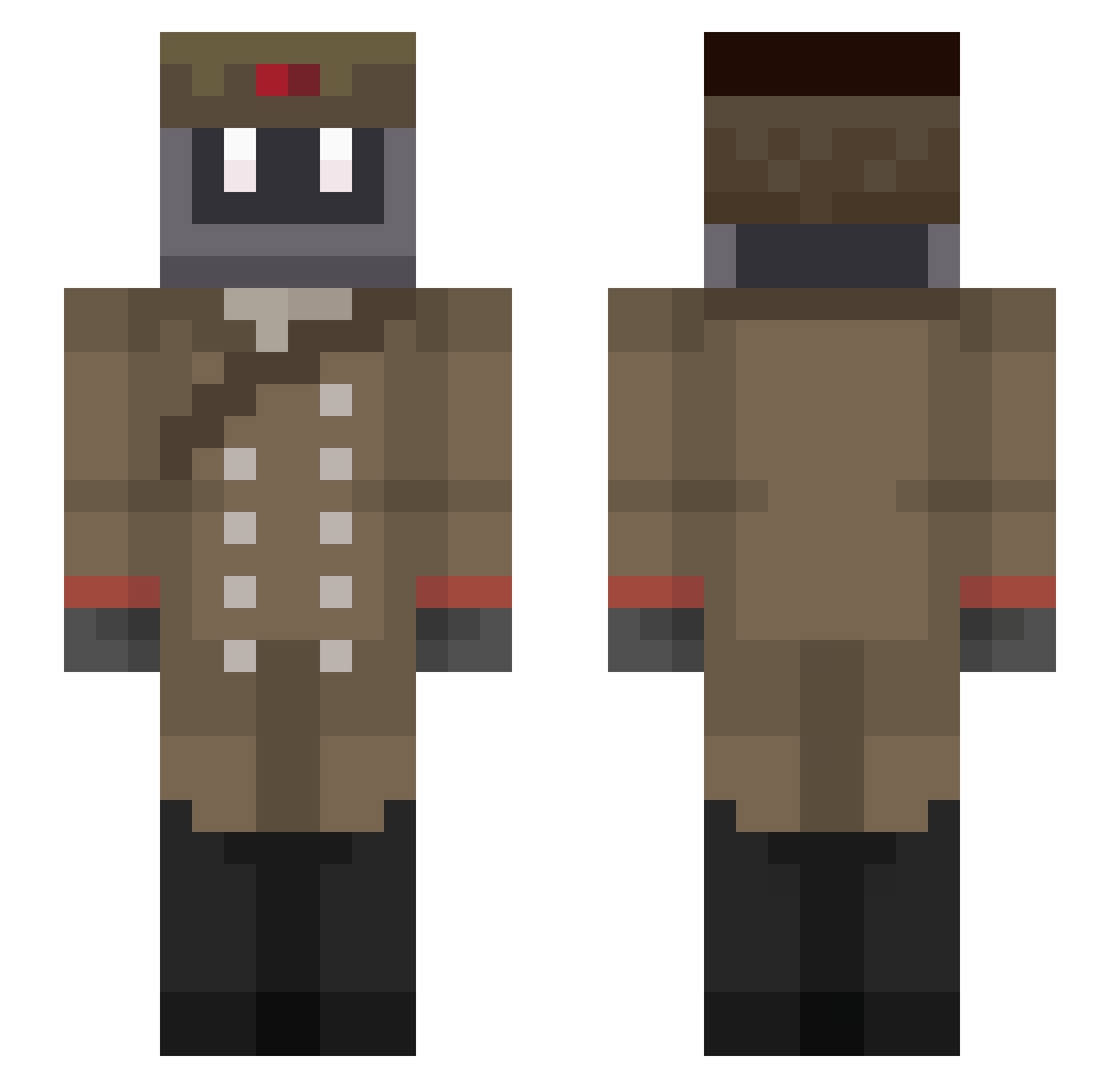 SergeiIvanov Minecraft skin, front and back view