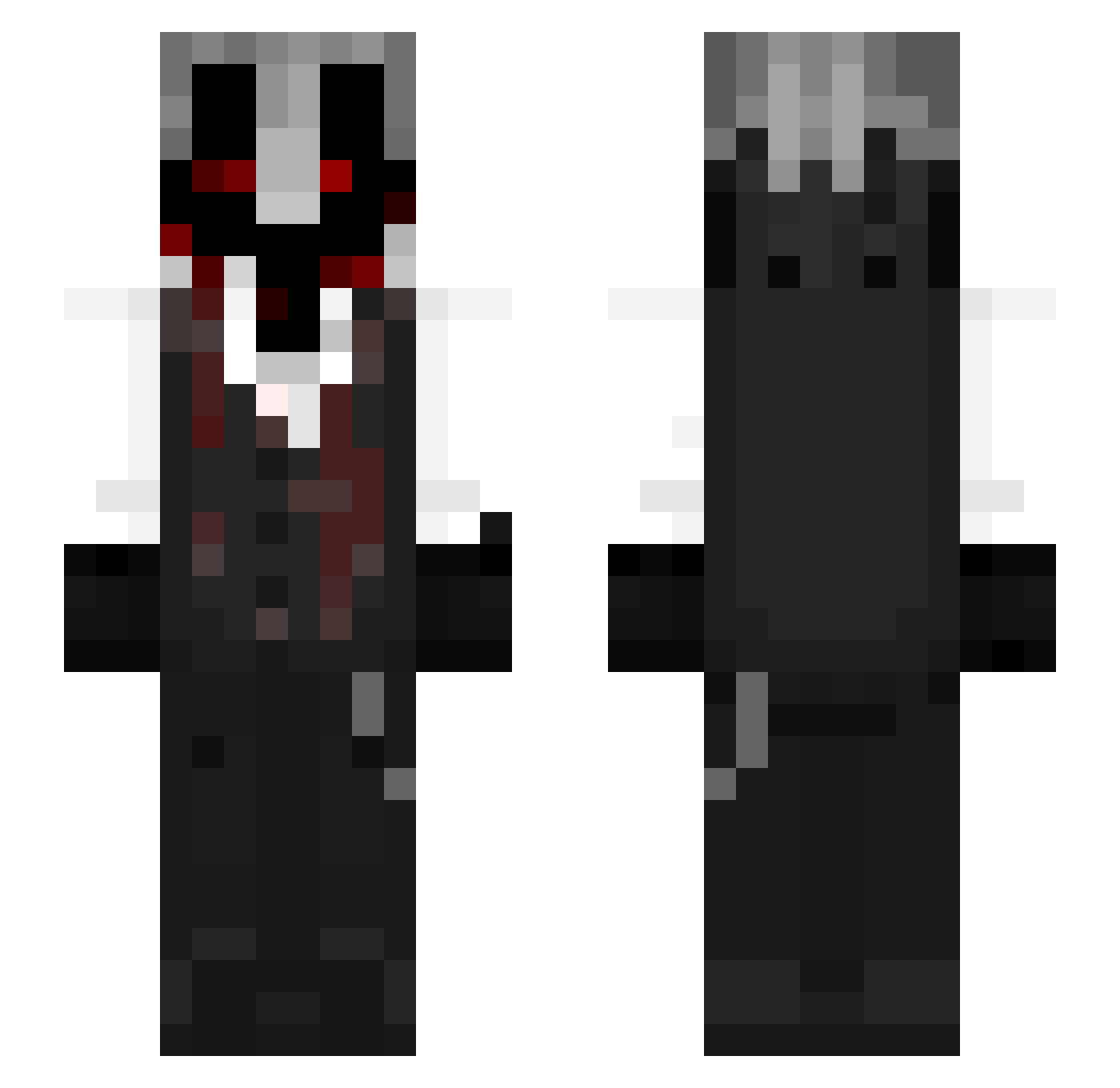 Maxi_chan48 Minecraft skin, front and back view