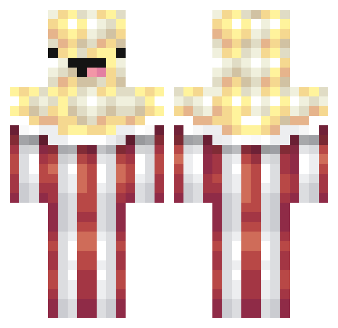 gabrieltabatinga Minecraft skin, front and back view