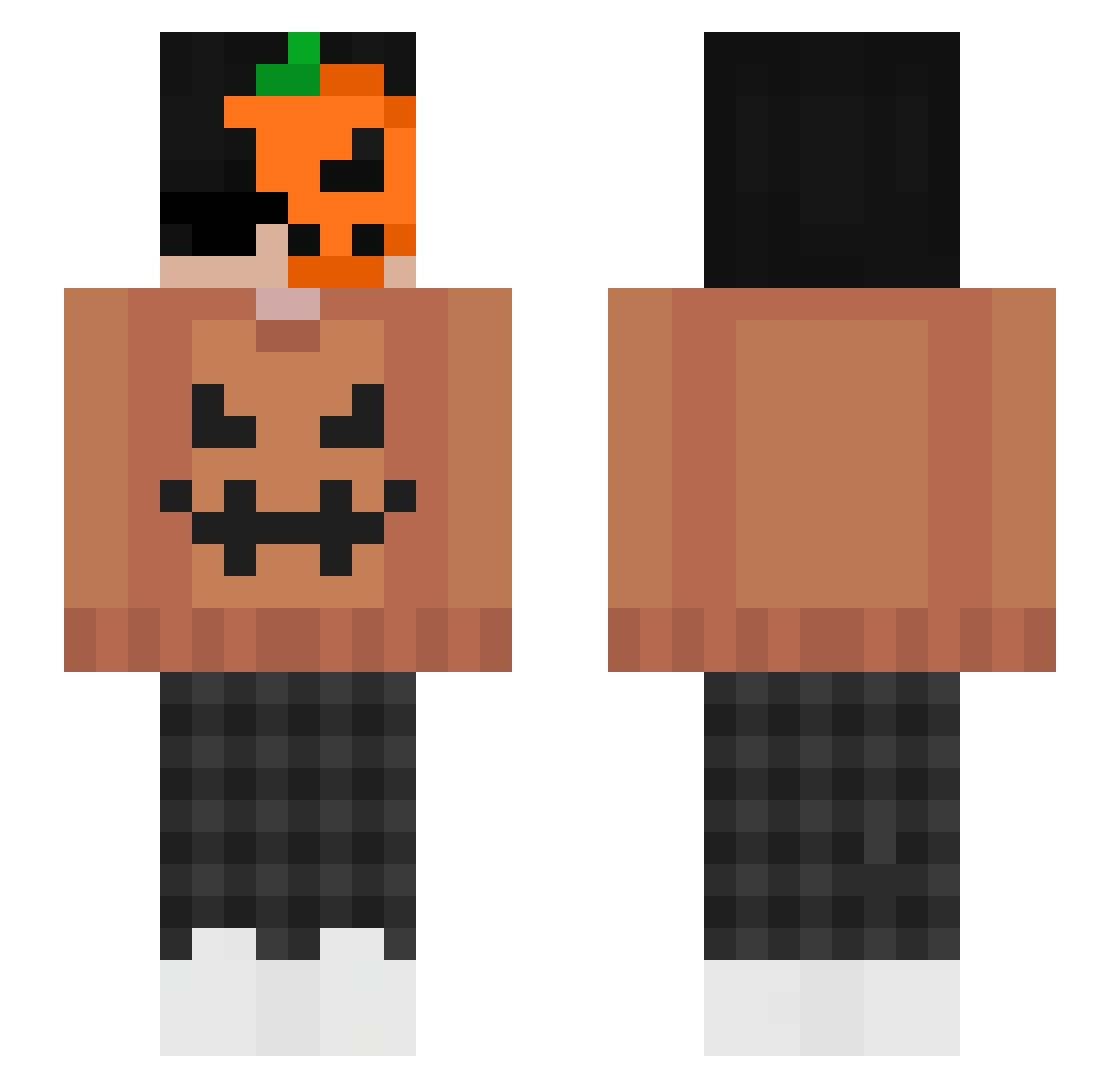 Masny_kul Minecraft skin, front and back view
