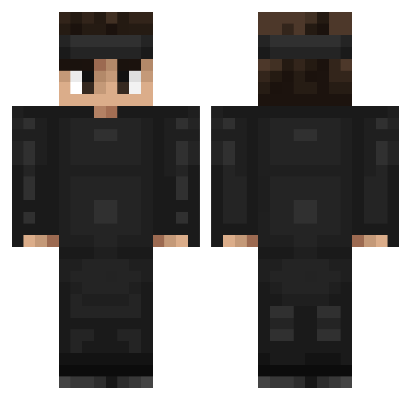 Sheldy_ Minecraft skin, front and back view