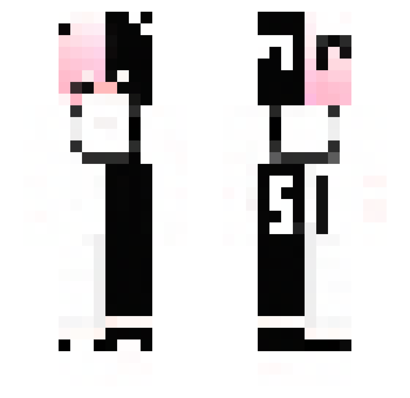 xexvtr51 Minecraft skin, front and back view