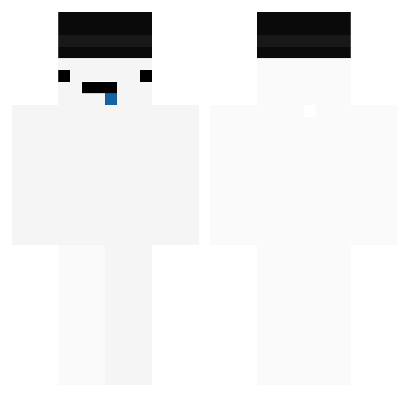 renardGamR Minecraft skin, front and back view