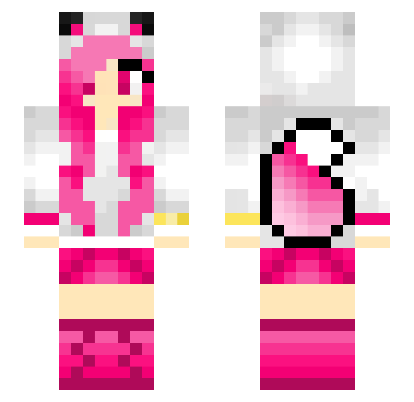 Breeze_TD Minecraft skin, front and back view