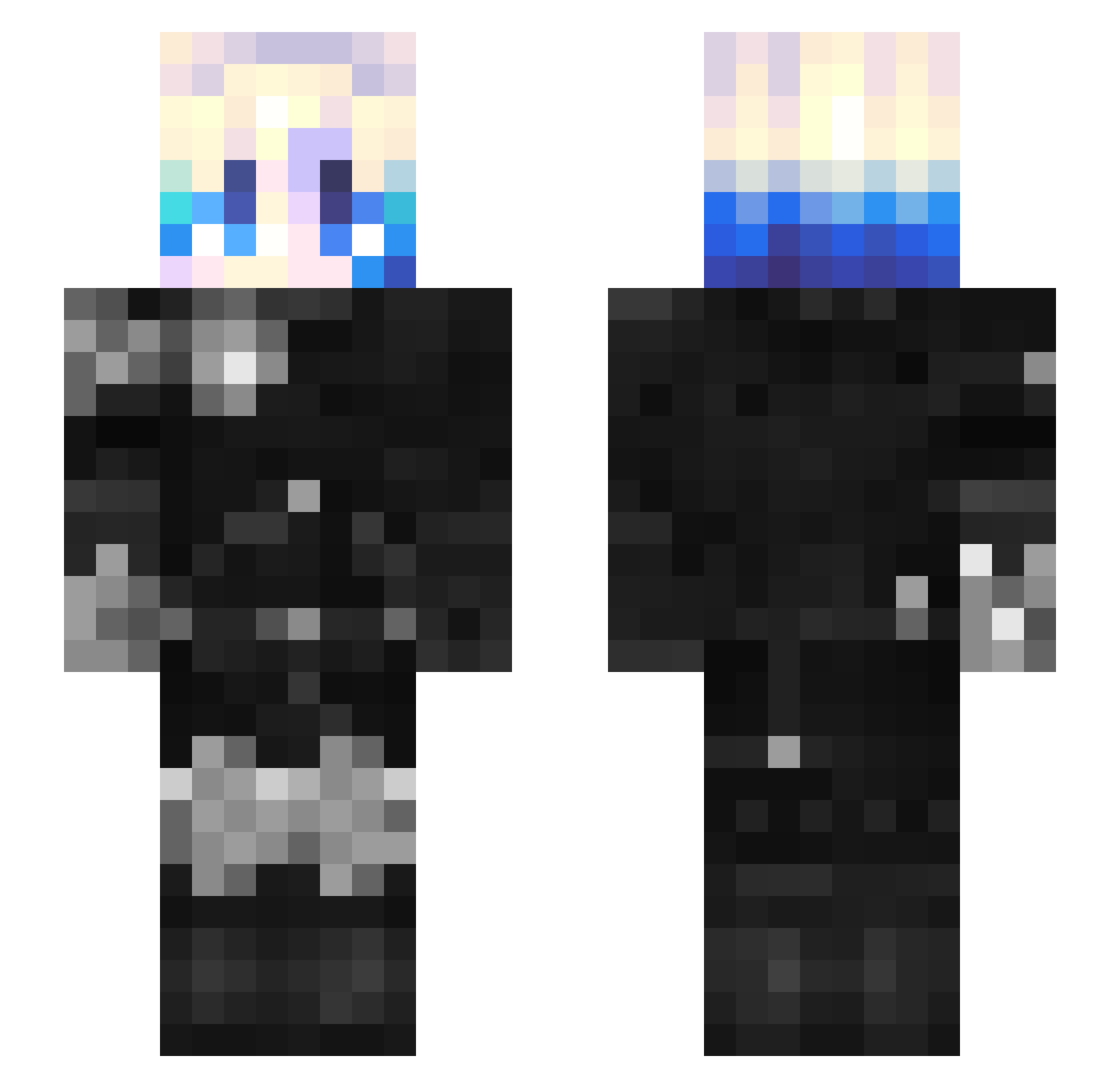 syyys00 Minecraft skin, front and back view
