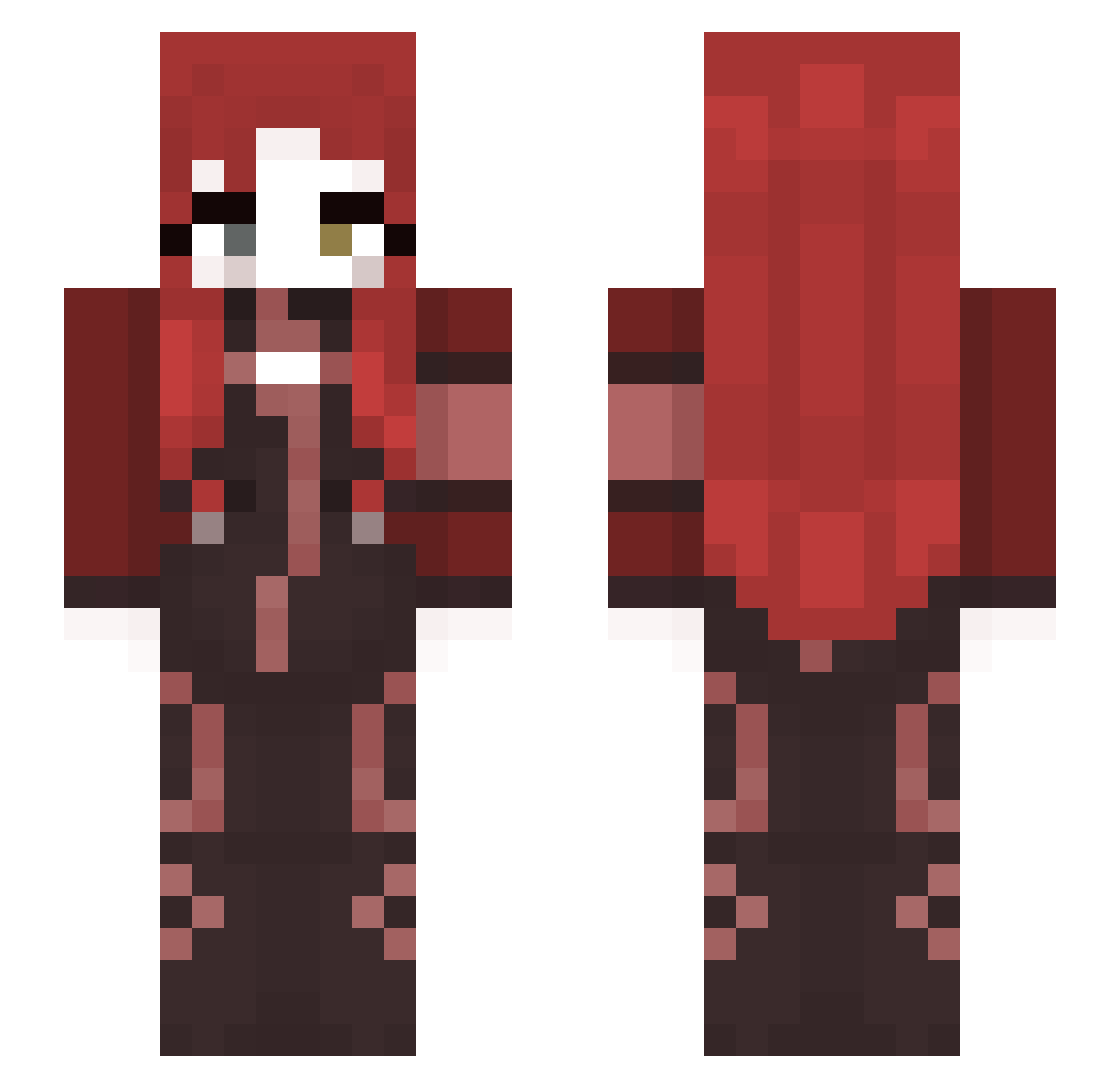 elitewurt111 Minecraft skin, front and back view