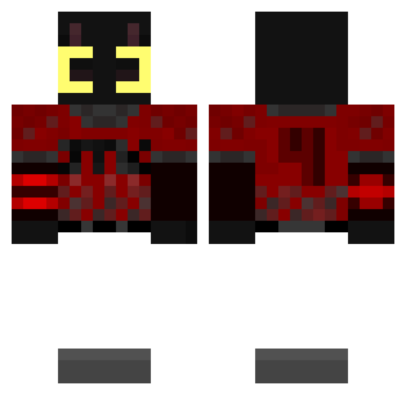 JINMonster1111 Minecraft skin, front and back view