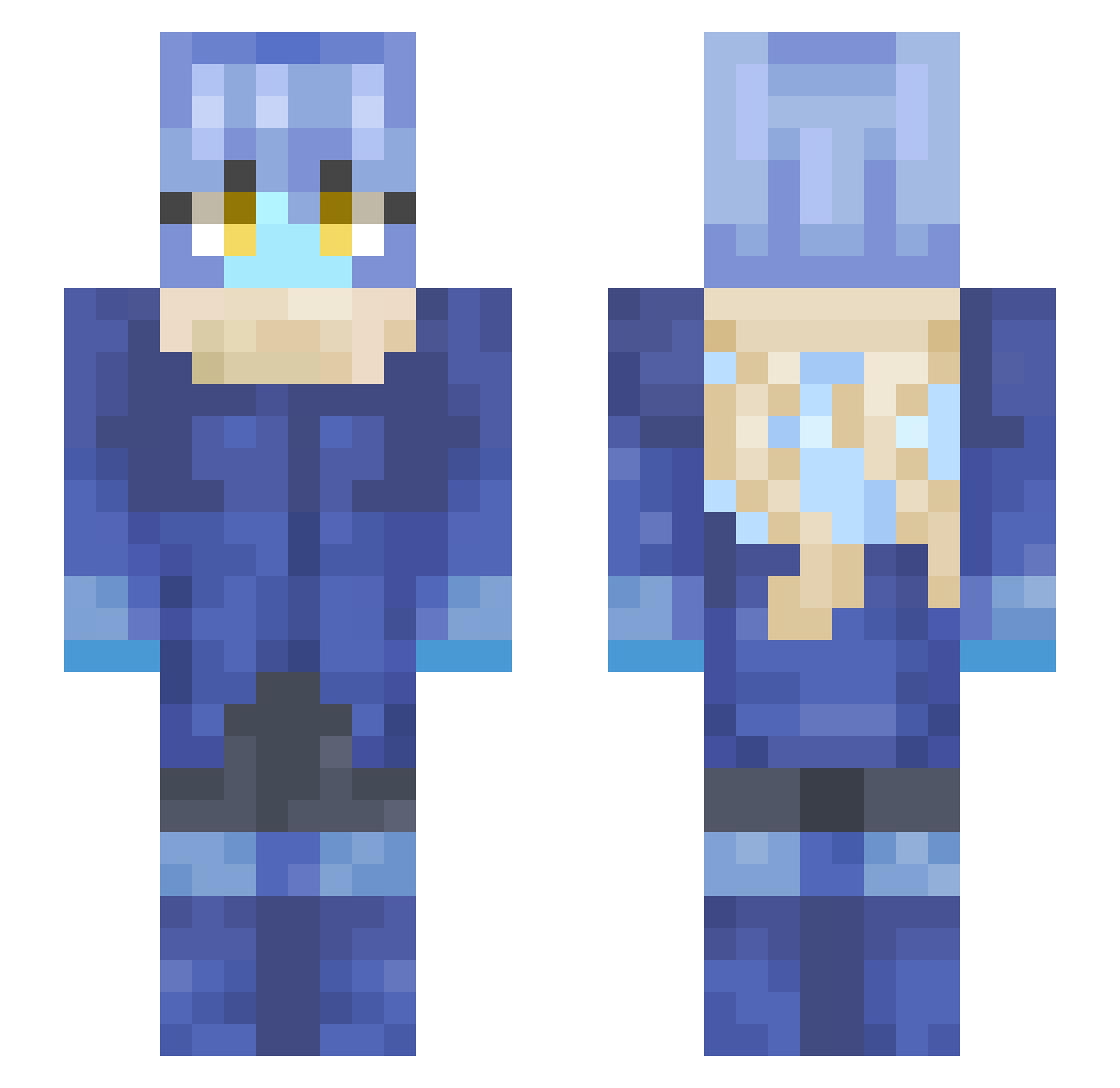 SirSwagalishus_ Minecraft skin, front and back view
