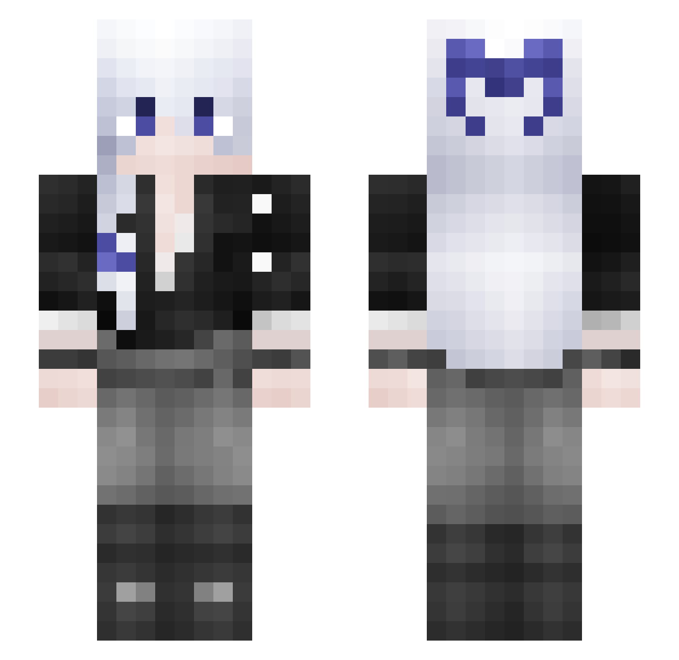 Uniamoni Minecraft skin, front and back view