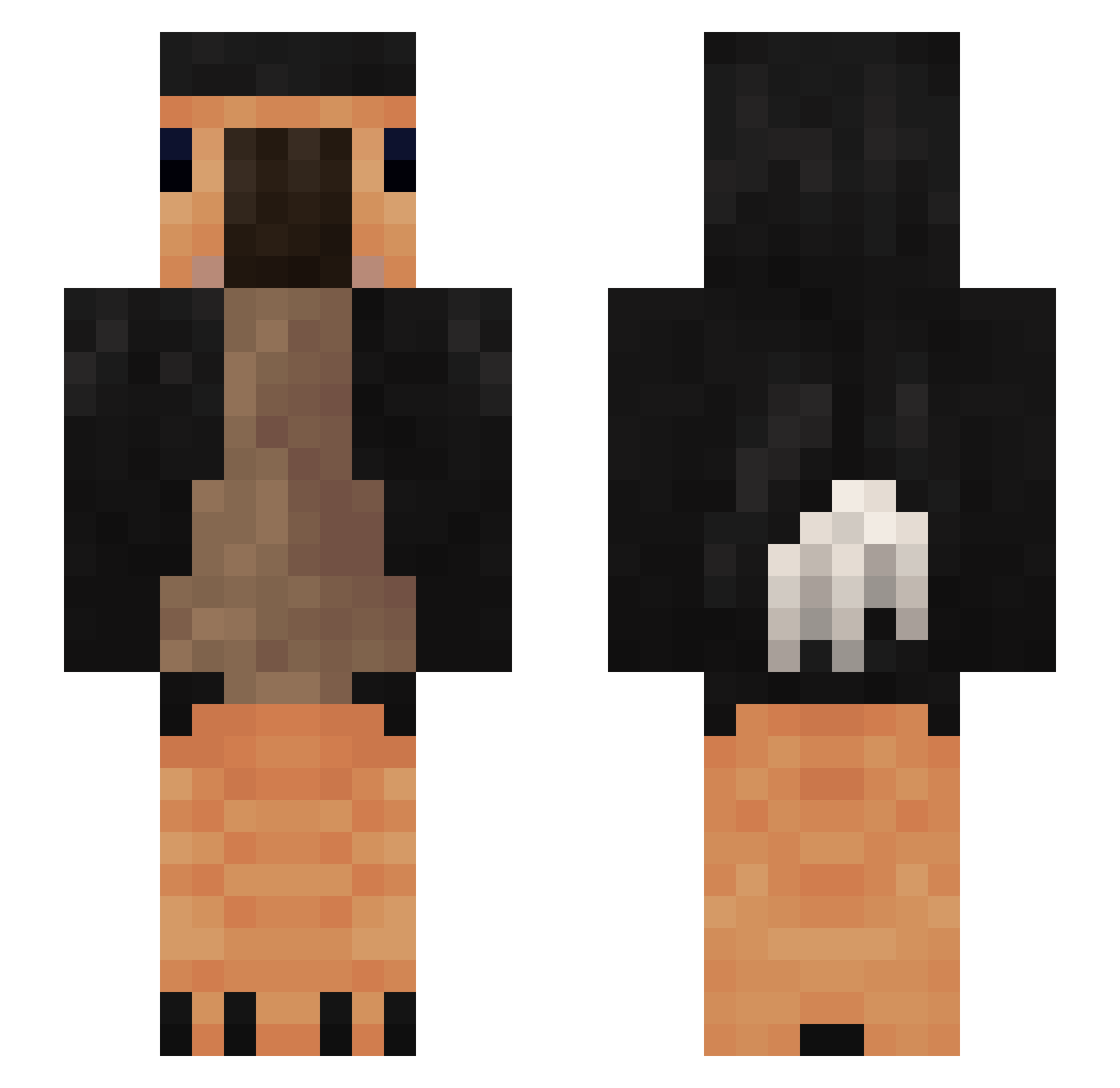 fiete0410 Minecraft skin, front and back view
