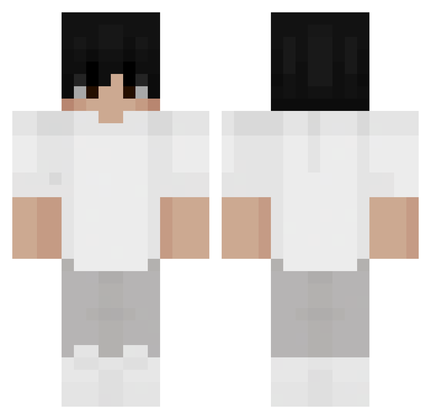 winkyv1 Minecraft skin, front and back view