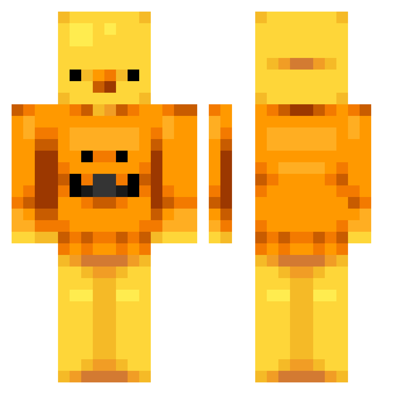 tymo355 Minecraft skin, front and back view