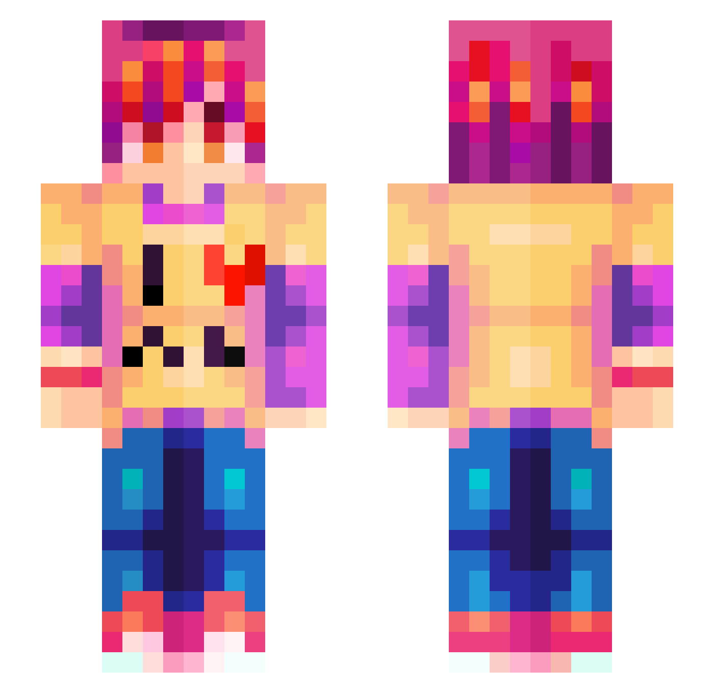 STELJANOS Minecraft skin, front and back view
