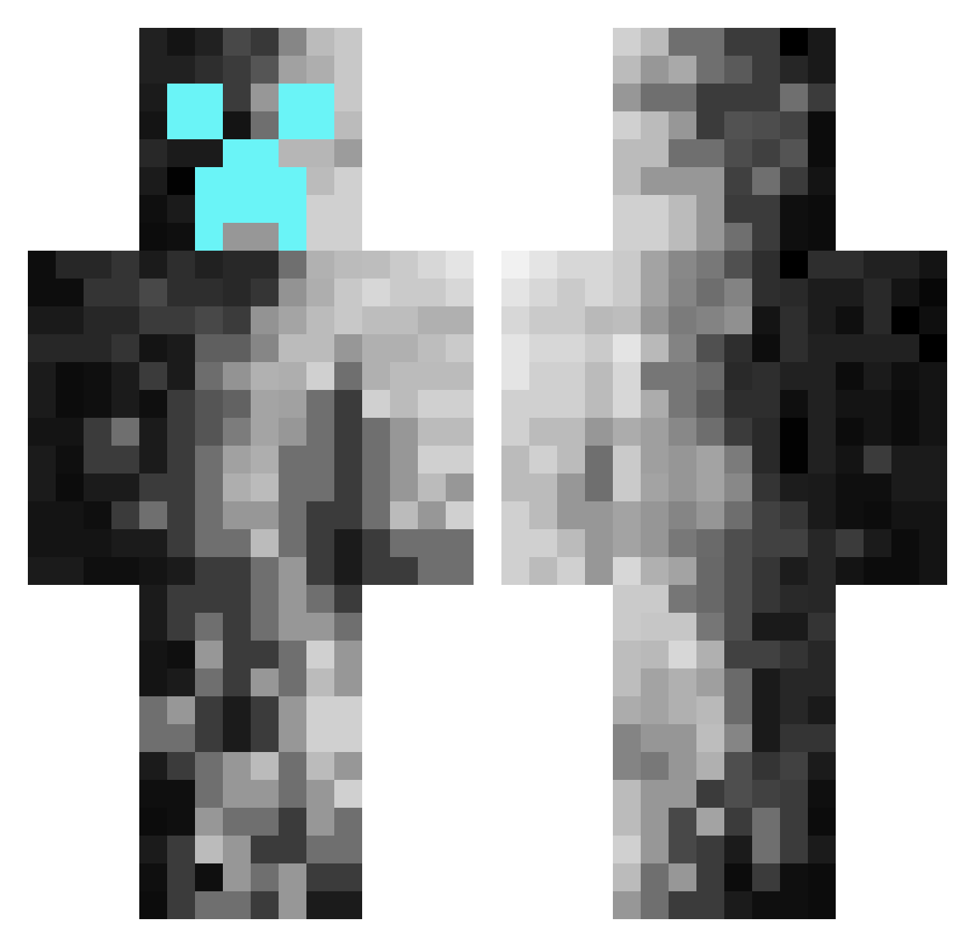 UIO_237 Minecraft skin, front and back view