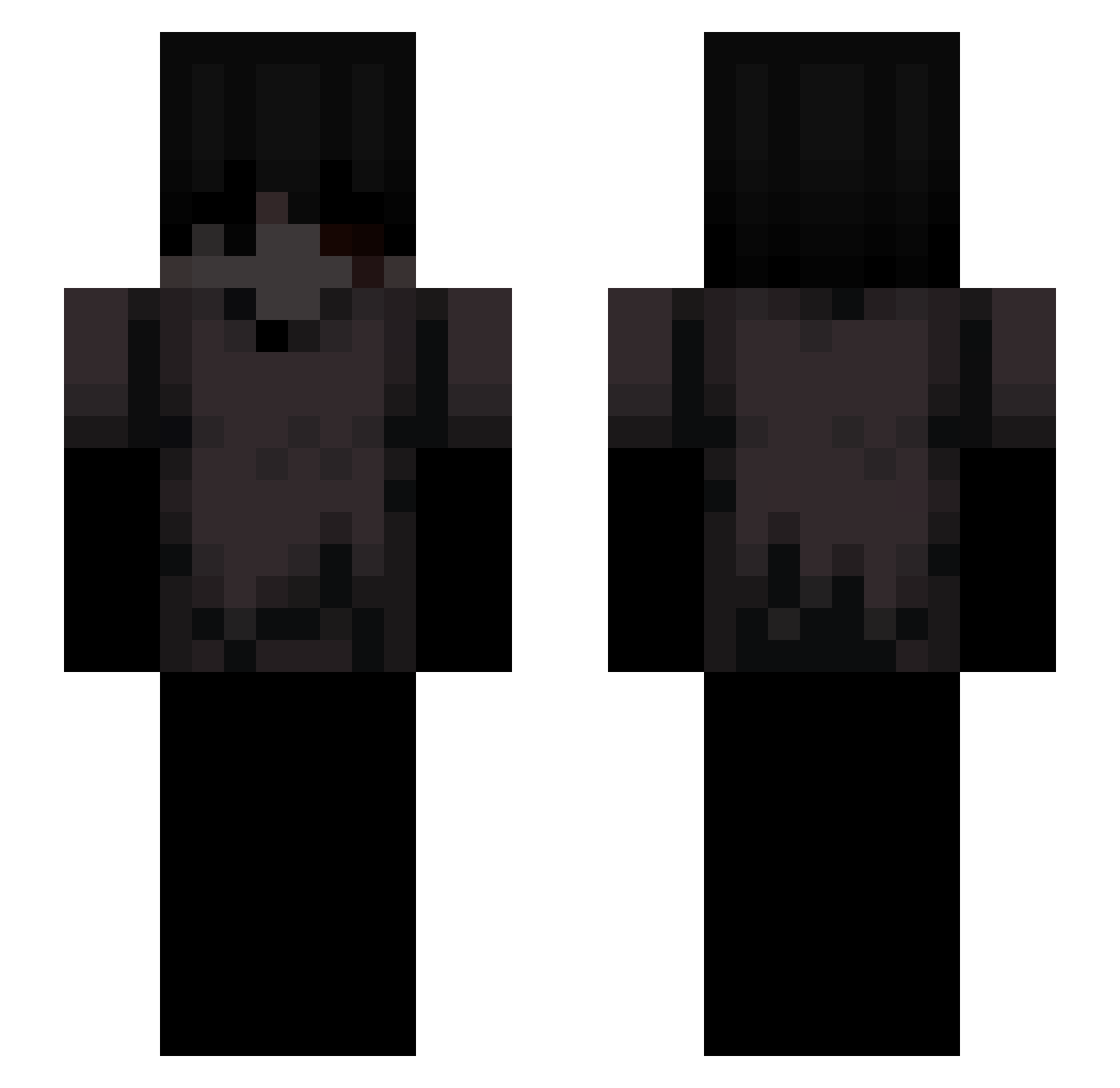 pragmatism Minecraft skin, front and back view