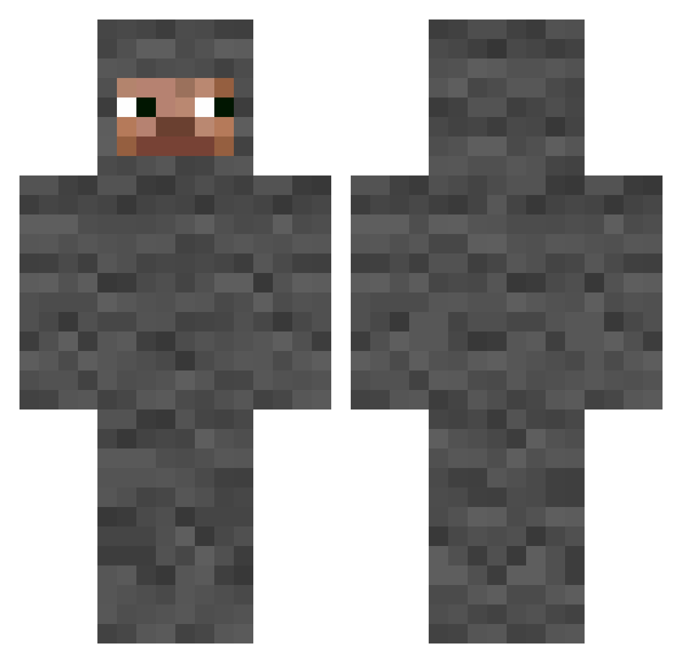 _dracoo_ Minecraft skin, front and back view