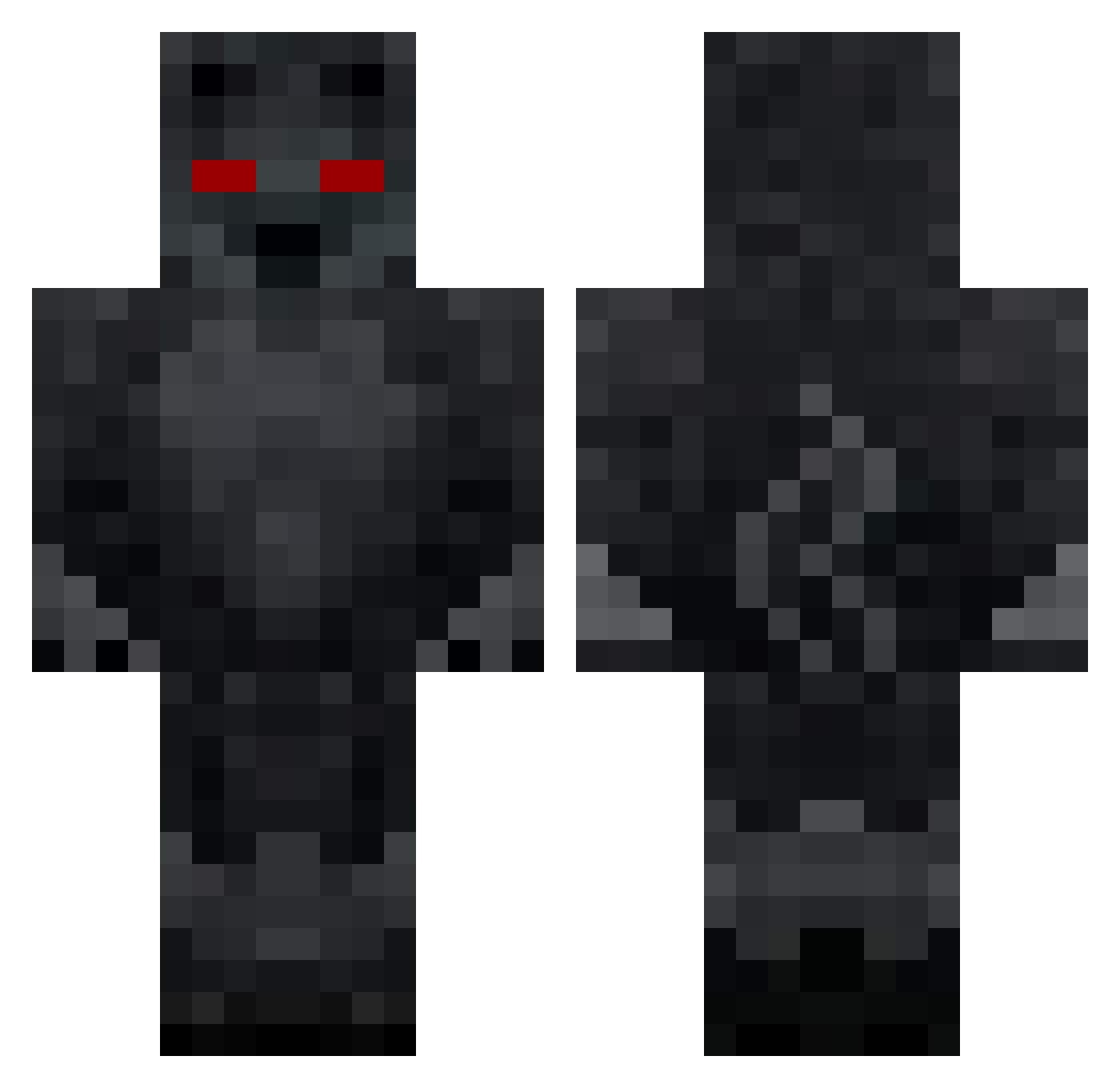 Bompin Minecraft skin, front and back view