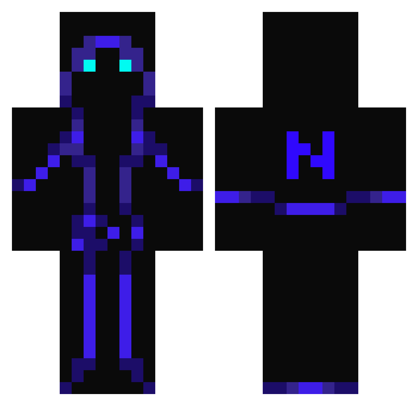 zdy_1196 Minecraft skin, front and back view