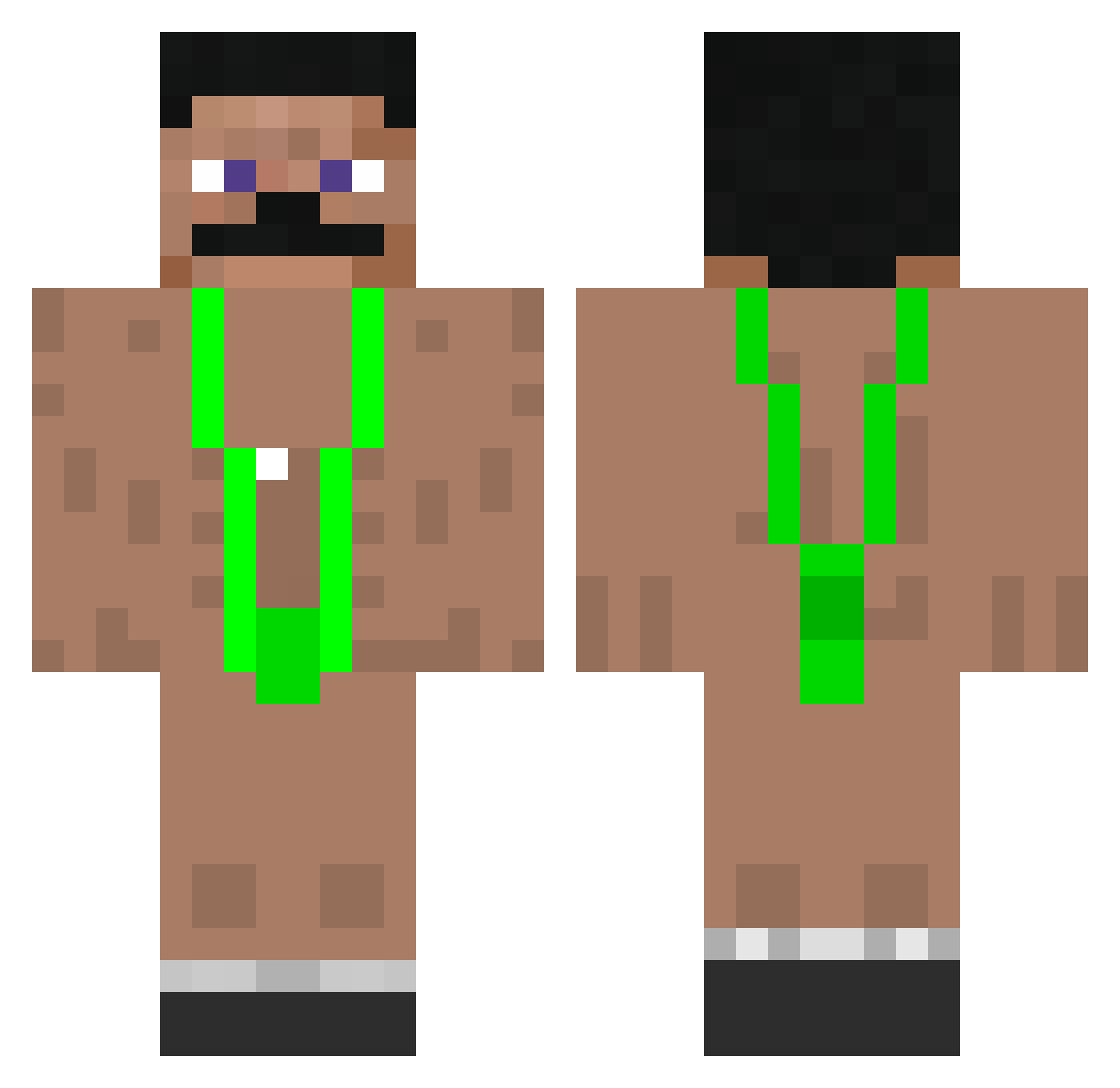 PoperzenPeter31 Minecraft skin, front and back view