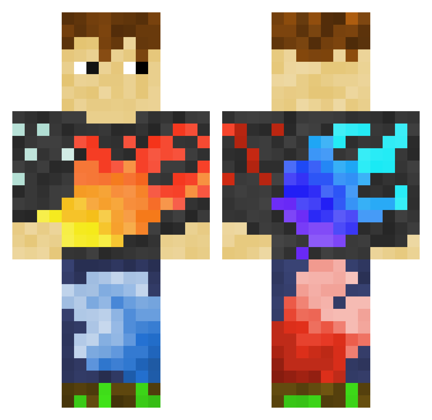 __Adamix__ Minecraft skin, front and back view
