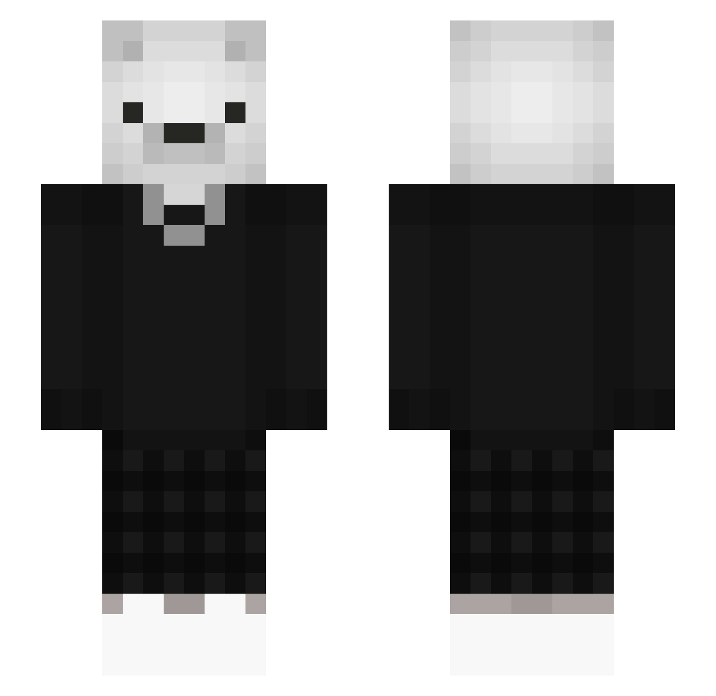 Ak1ra_69 Minecraft skin, front and back view