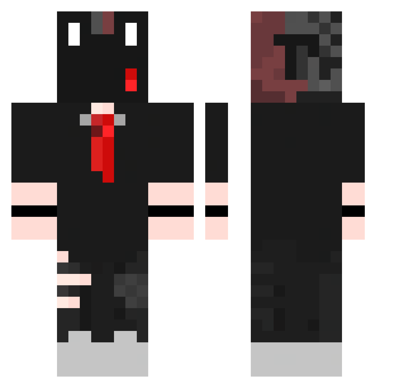 rxtwy_ Minecraft skin, front and back view
