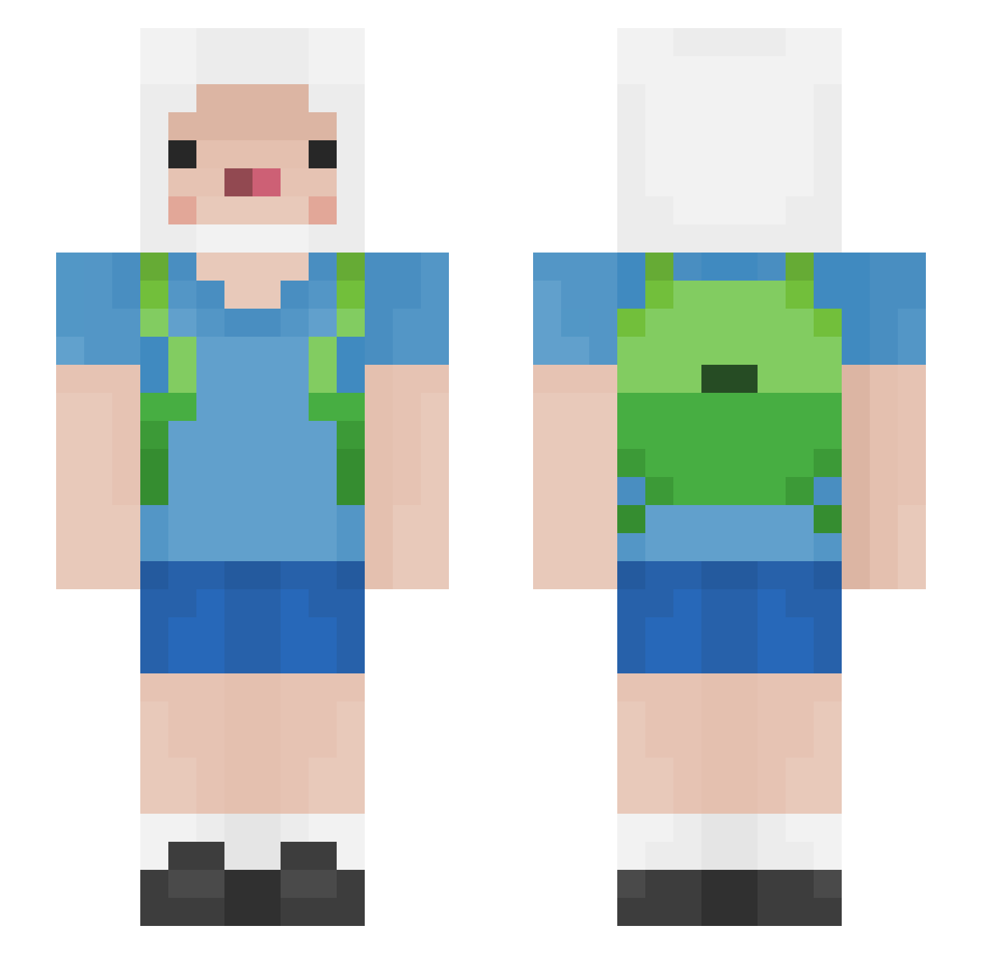 itssbiscuits Minecraft skin, front and back view