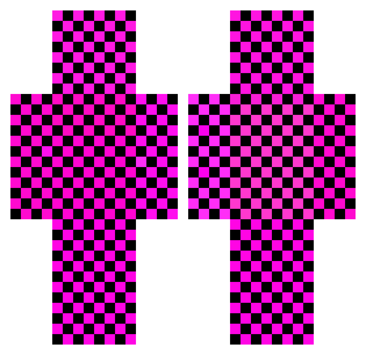 Rylin645 Minecraft skin, front and back view