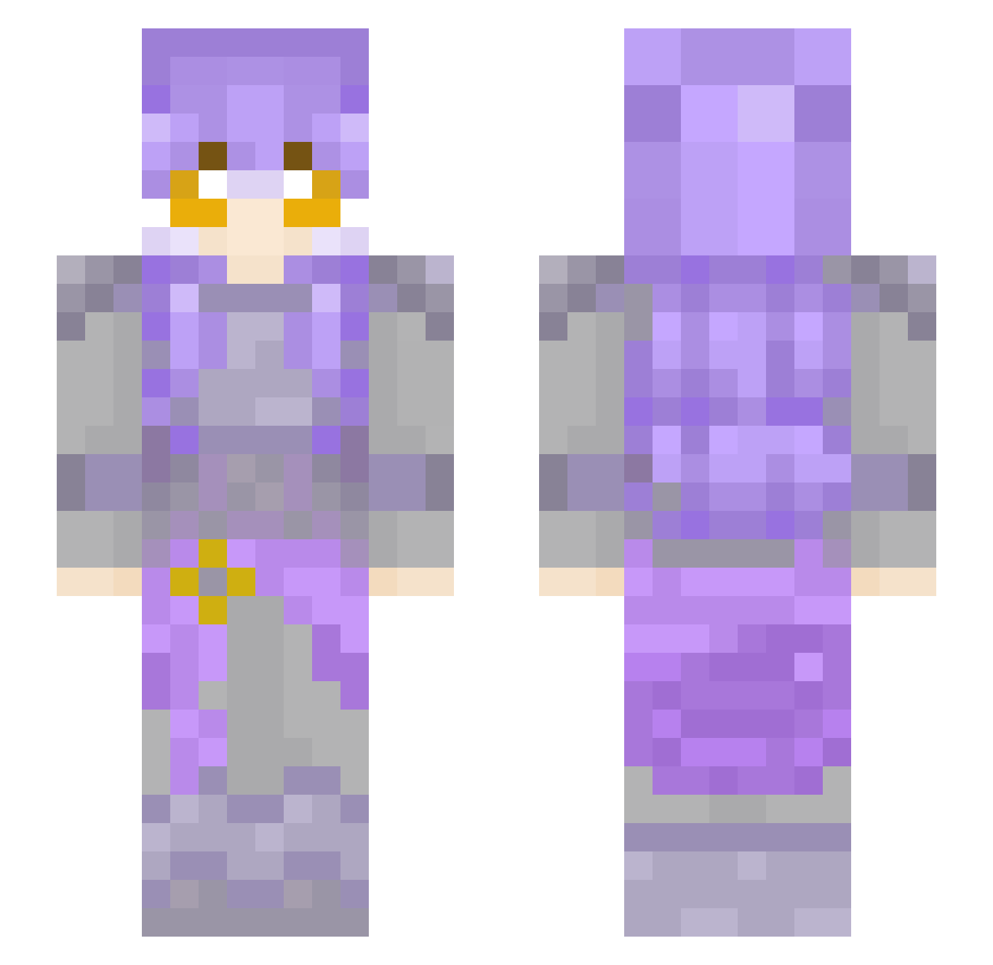 Autumn__Leaves__ Minecraft skin, front and back view