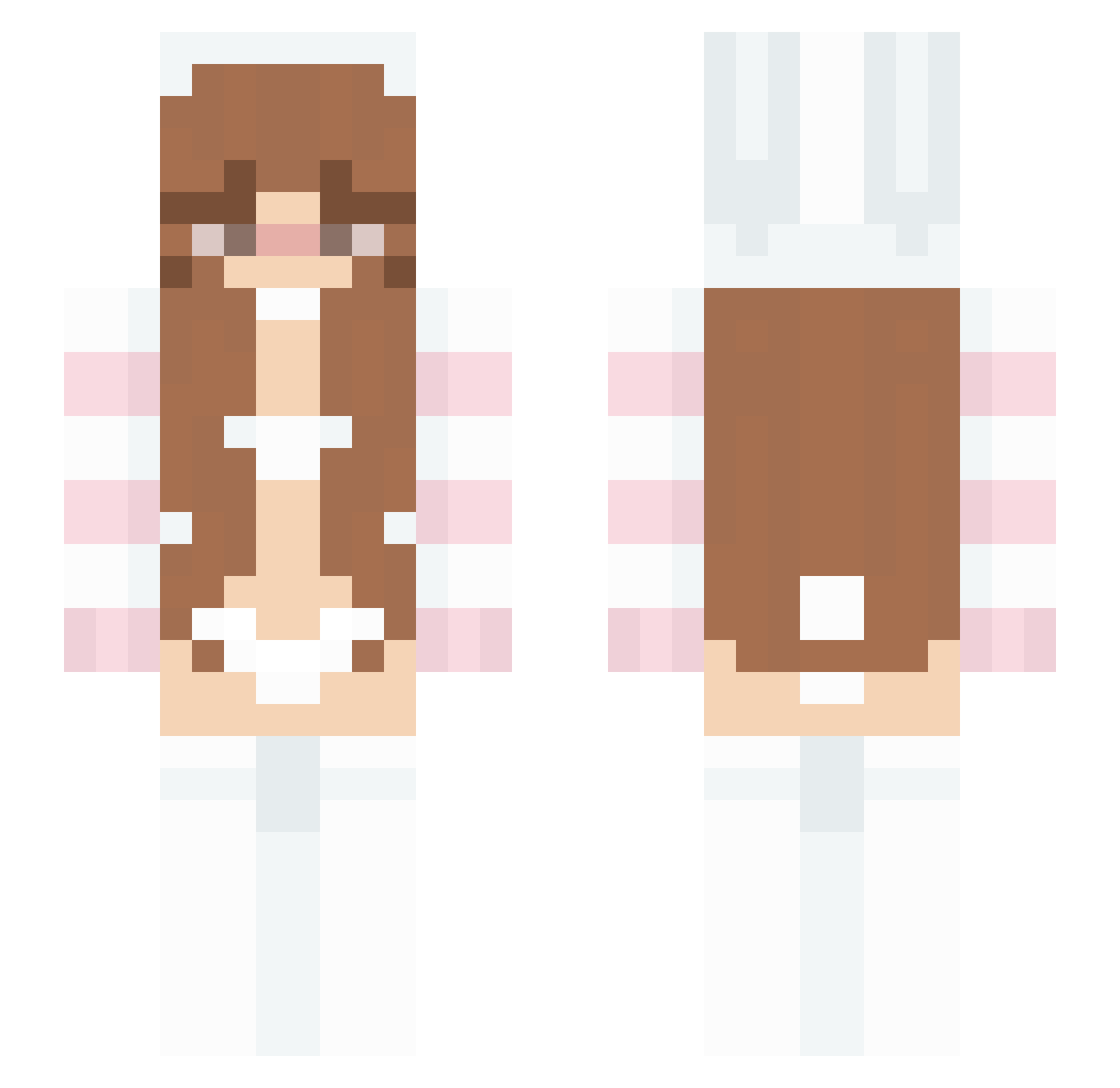 Sunberryy Minecraft skin, front and back view
