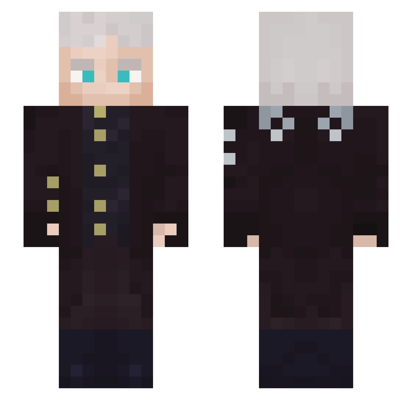 ms_ak47 Minecraft skin, front and back view