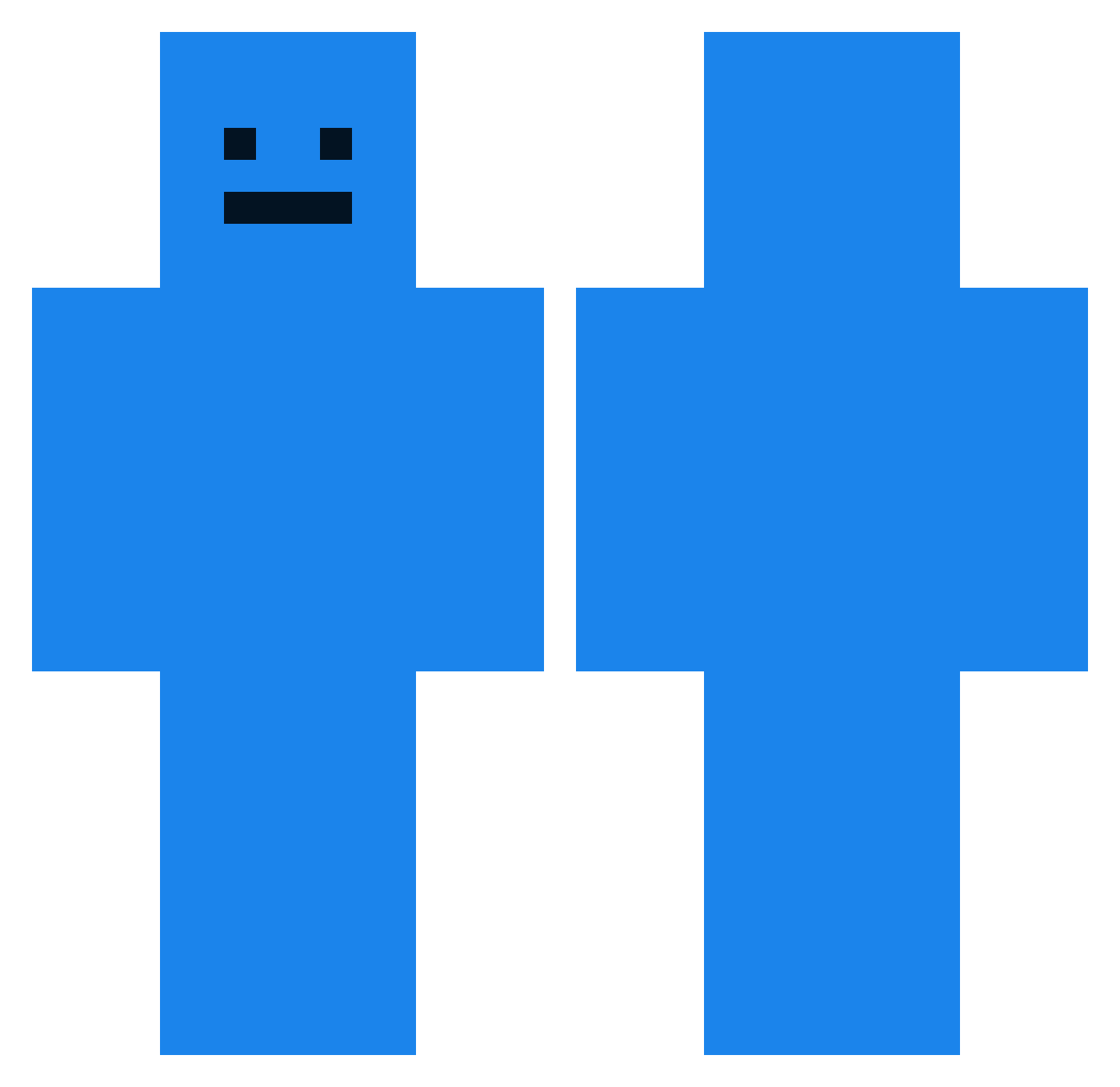 sebdella7 Minecraft skin, front and back view