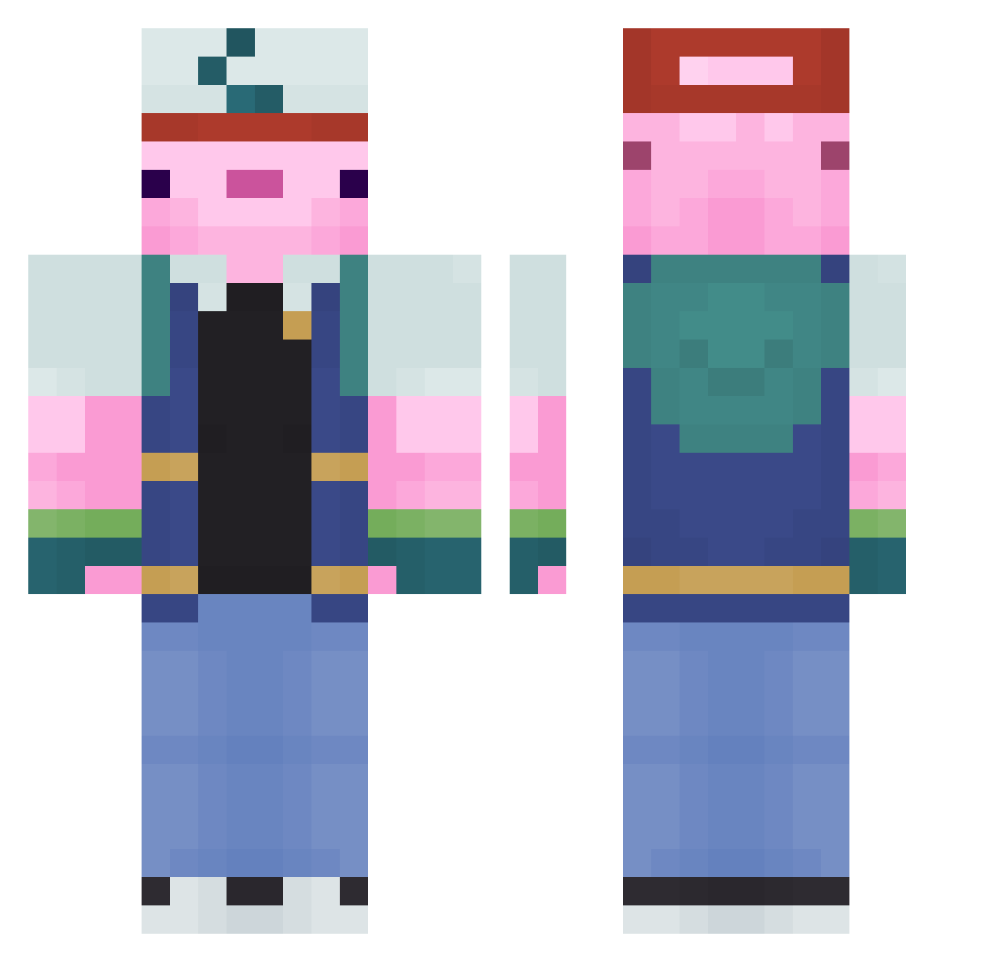 santino2010 Minecraft skin, front and back view