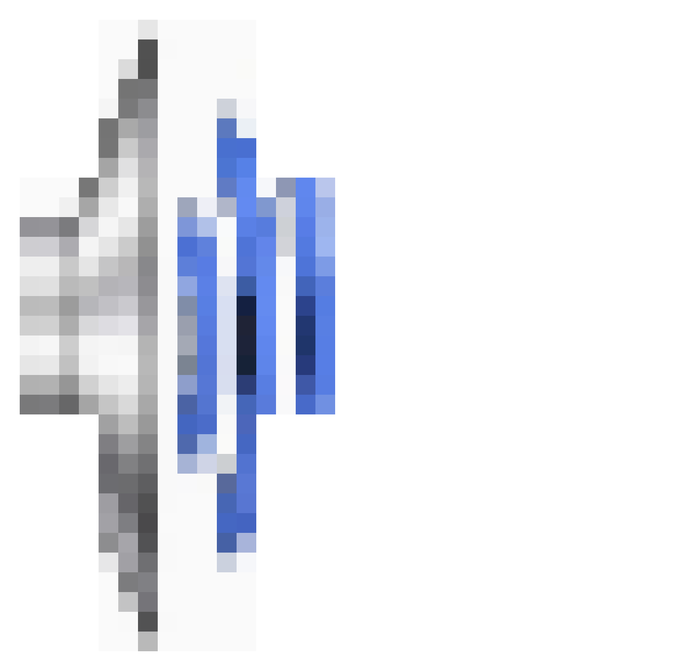 Simpers Minecraft skin, front and back view