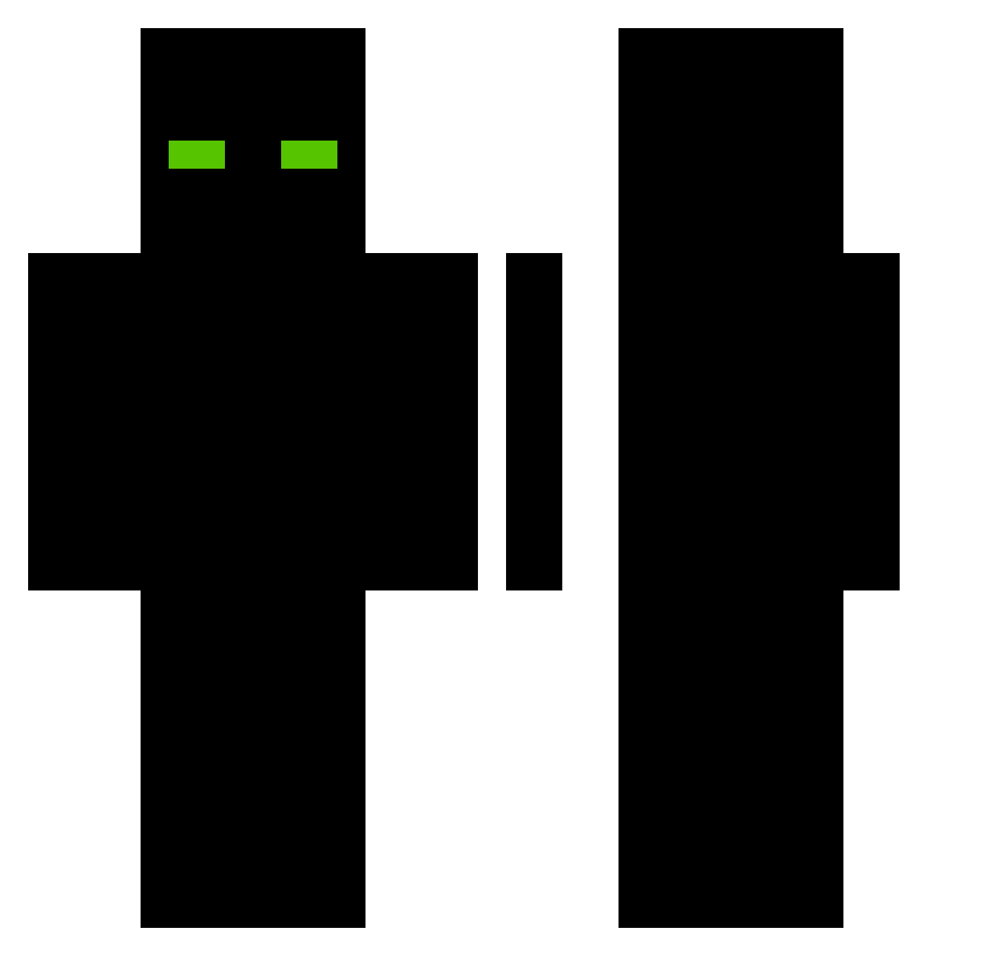 Wakay_ Minecraft skin, front and back view