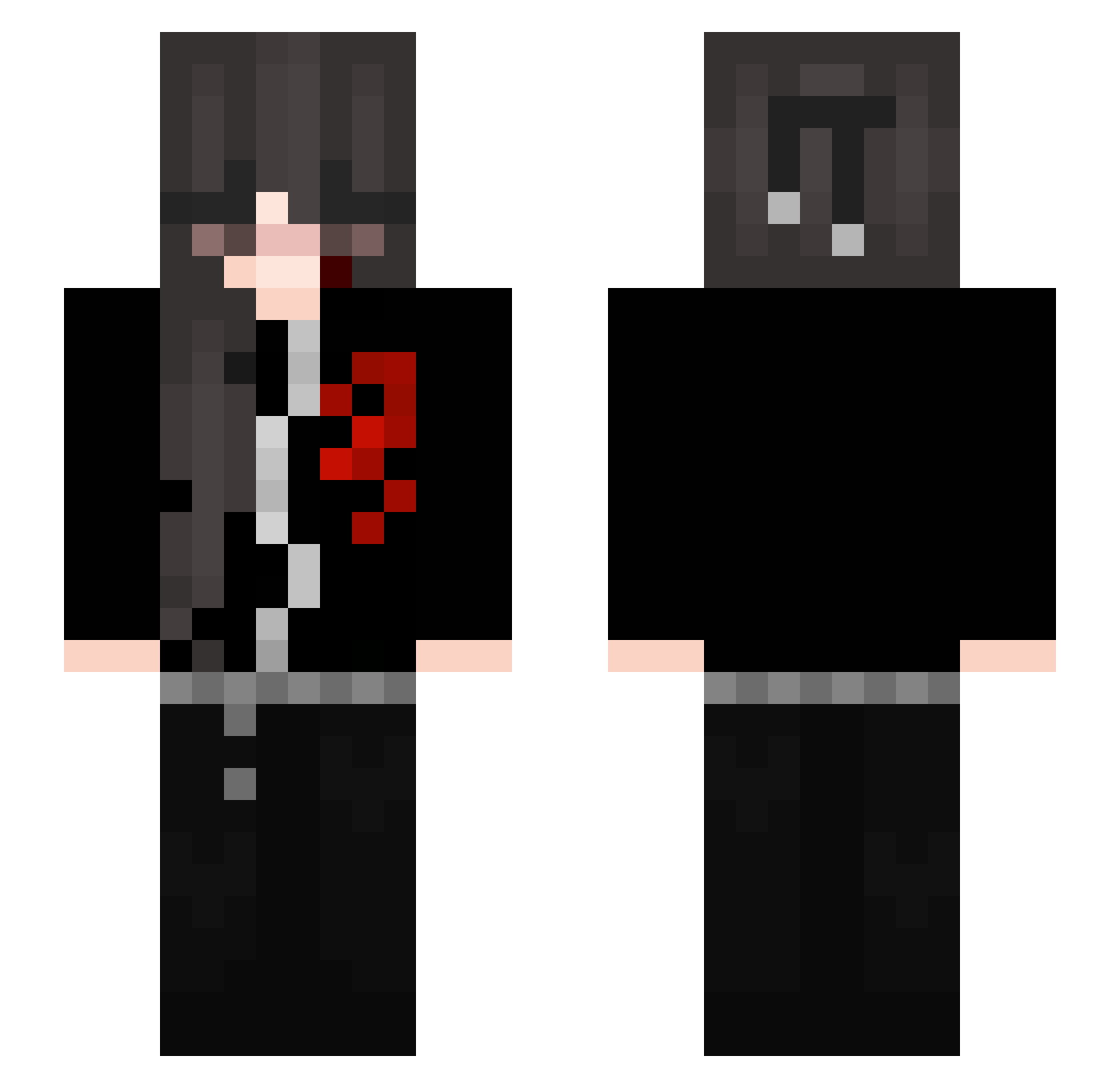 souagabys Minecraft skin, front and back view