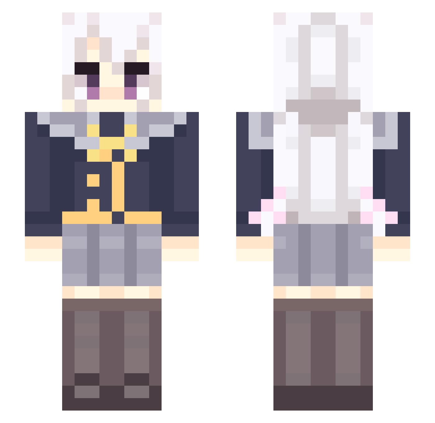 Vv_Hao Minecraft skin, front and back view